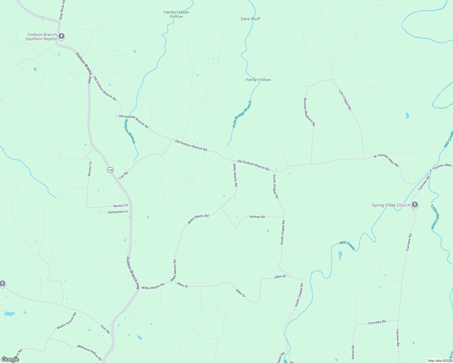 map of restaurants, bars, coffee shops, grocery stores, and more near 753 Willis Martin Road in Cookeville