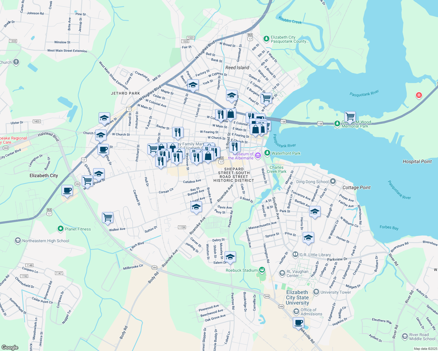 301 Speed Street, Elizabeth City NC Walk Score