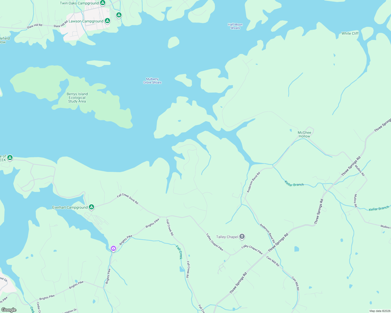 map of restaurants, bars, coffee shops, grocery stores, and more near 6336 Coves Edge Trail in Russellville