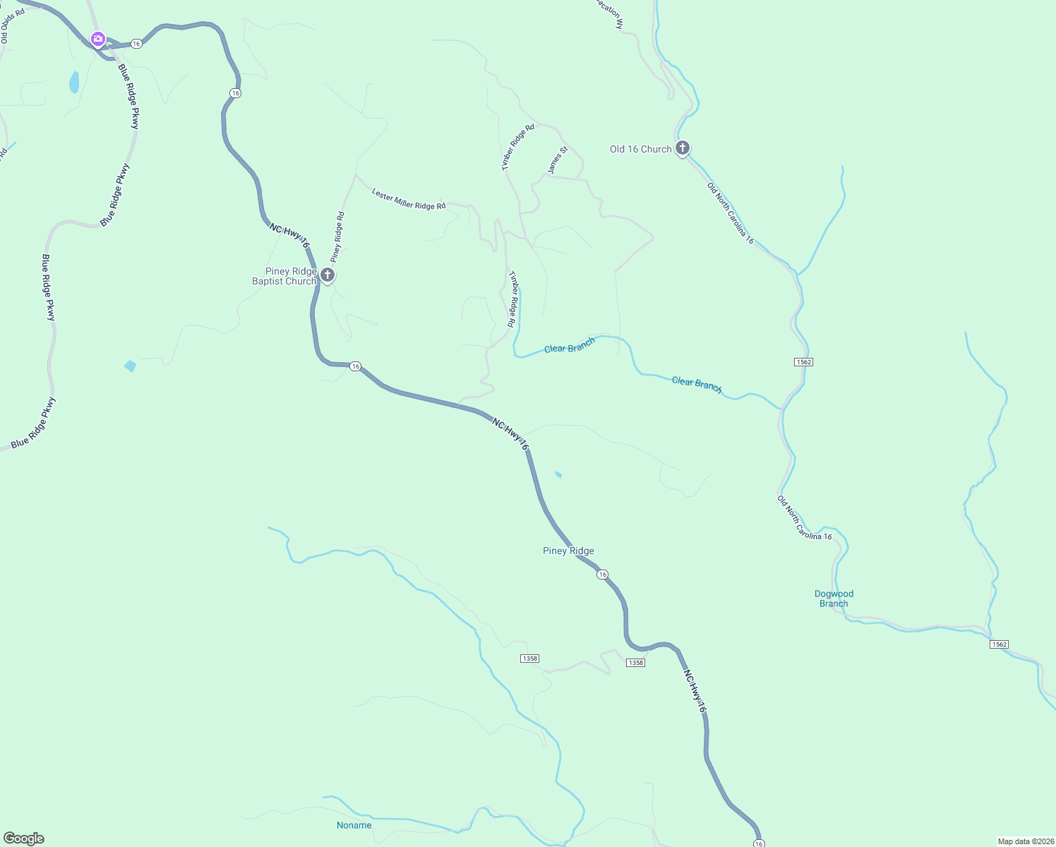 map of restaurants, bars, coffee shops, grocery stores, and more near 127 Grindstone Lane in Millers Creek