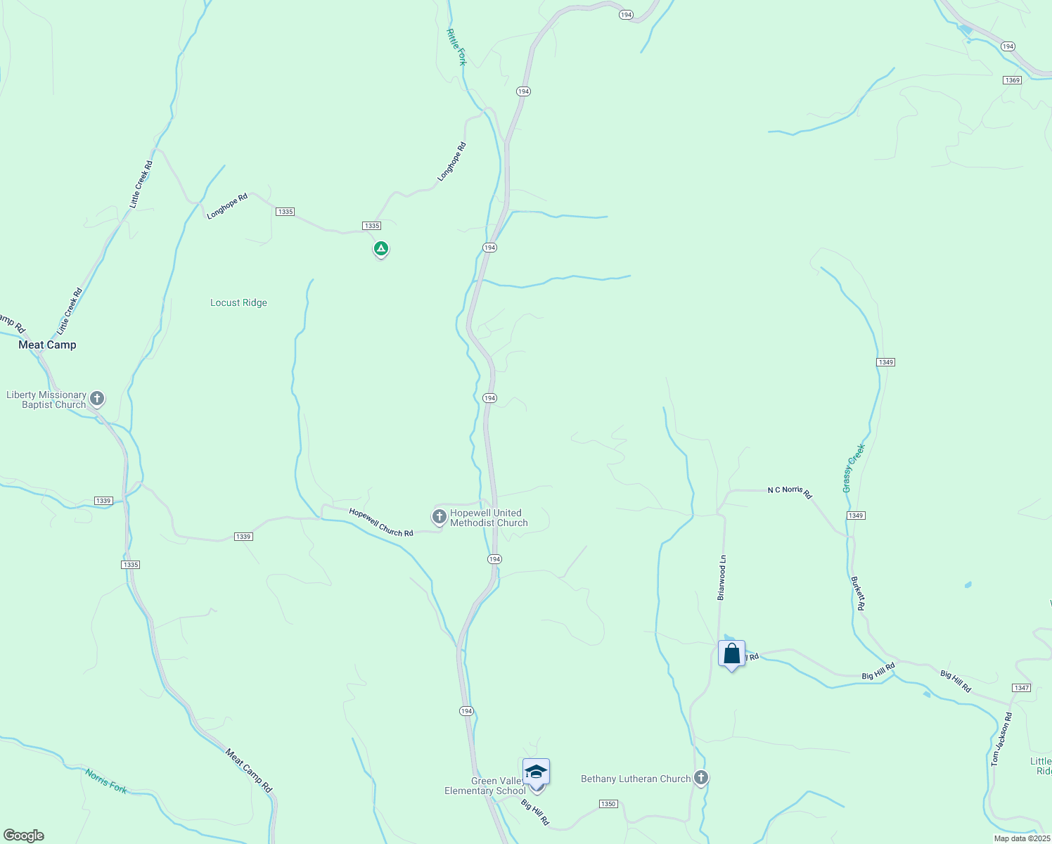 map of restaurants, bars, coffee shops, grocery stores, and more near 176 Natures Way in Boone