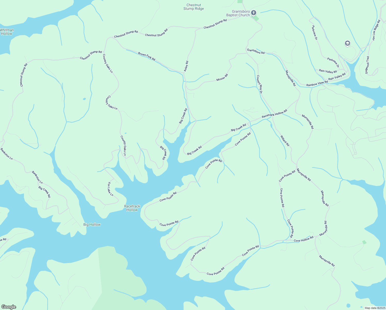 map of restaurants, bars, coffee shops, grocery stores, and more near 665 Big Creek Rd in La Follette