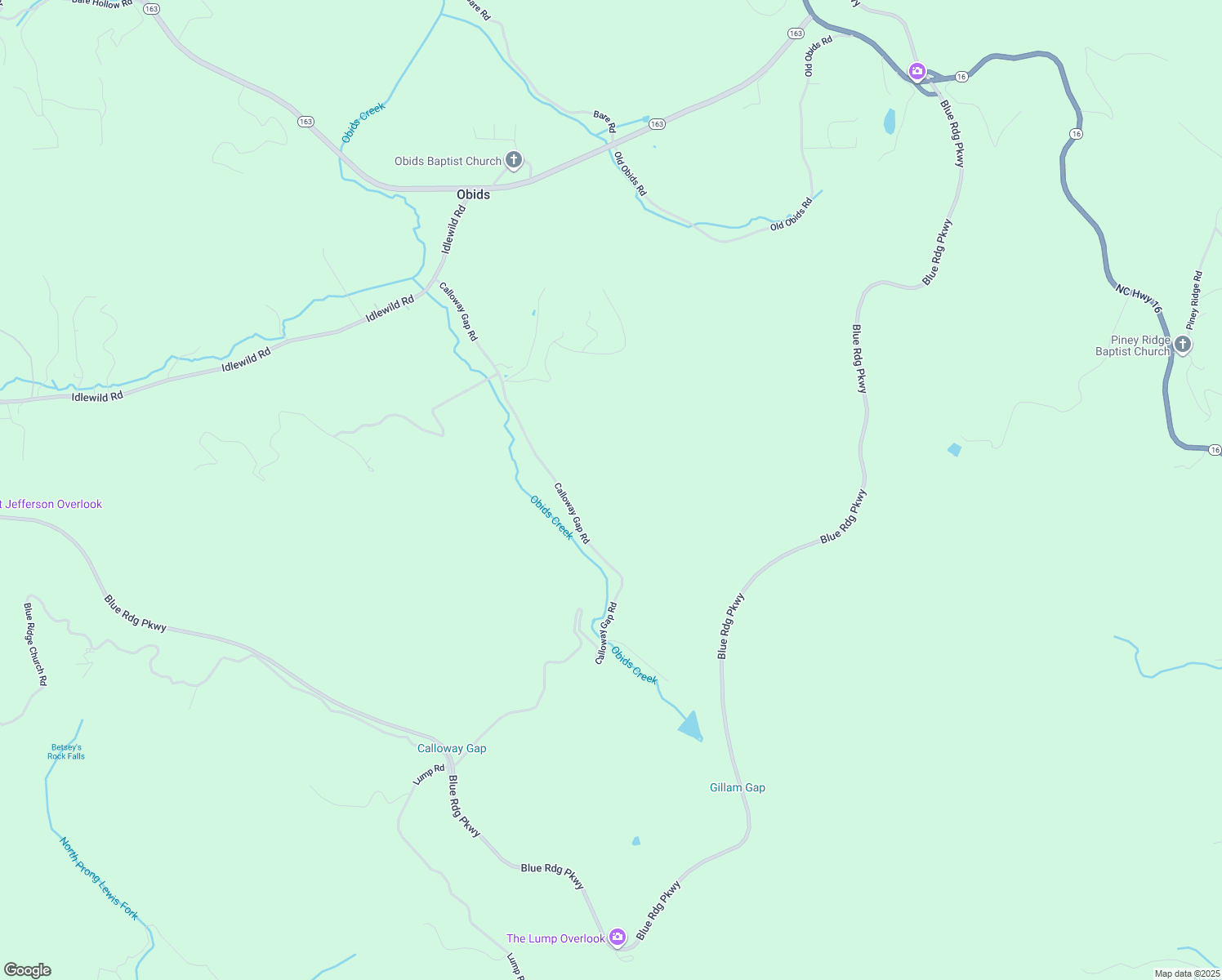 map of restaurants, bars, coffee shops, grocery stores, and more near 871 Calloway Gap Road in West Jefferson