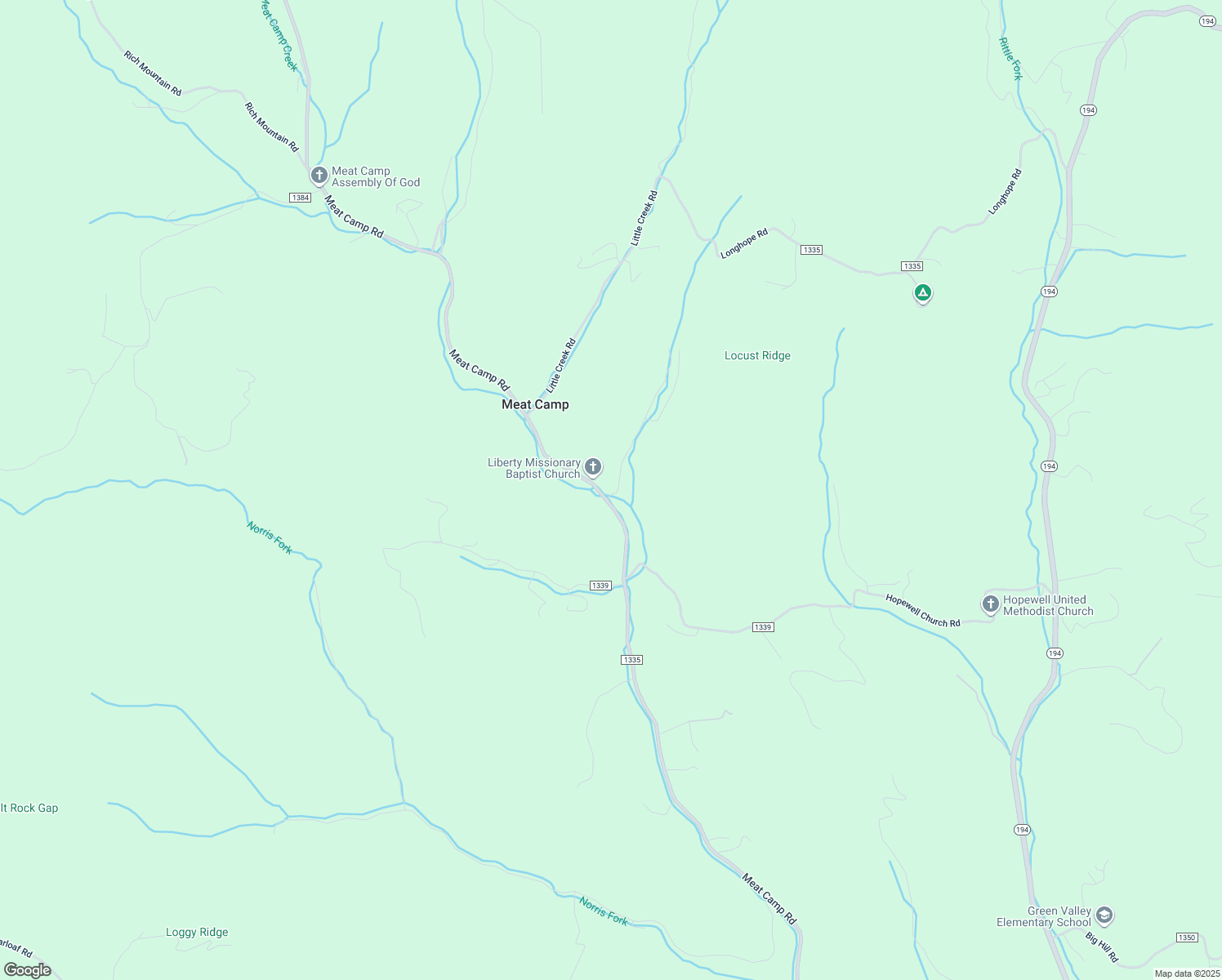 map of restaurants, bars, coffee shops, grocery stores, and more near 135 Mill Race Road in Boone