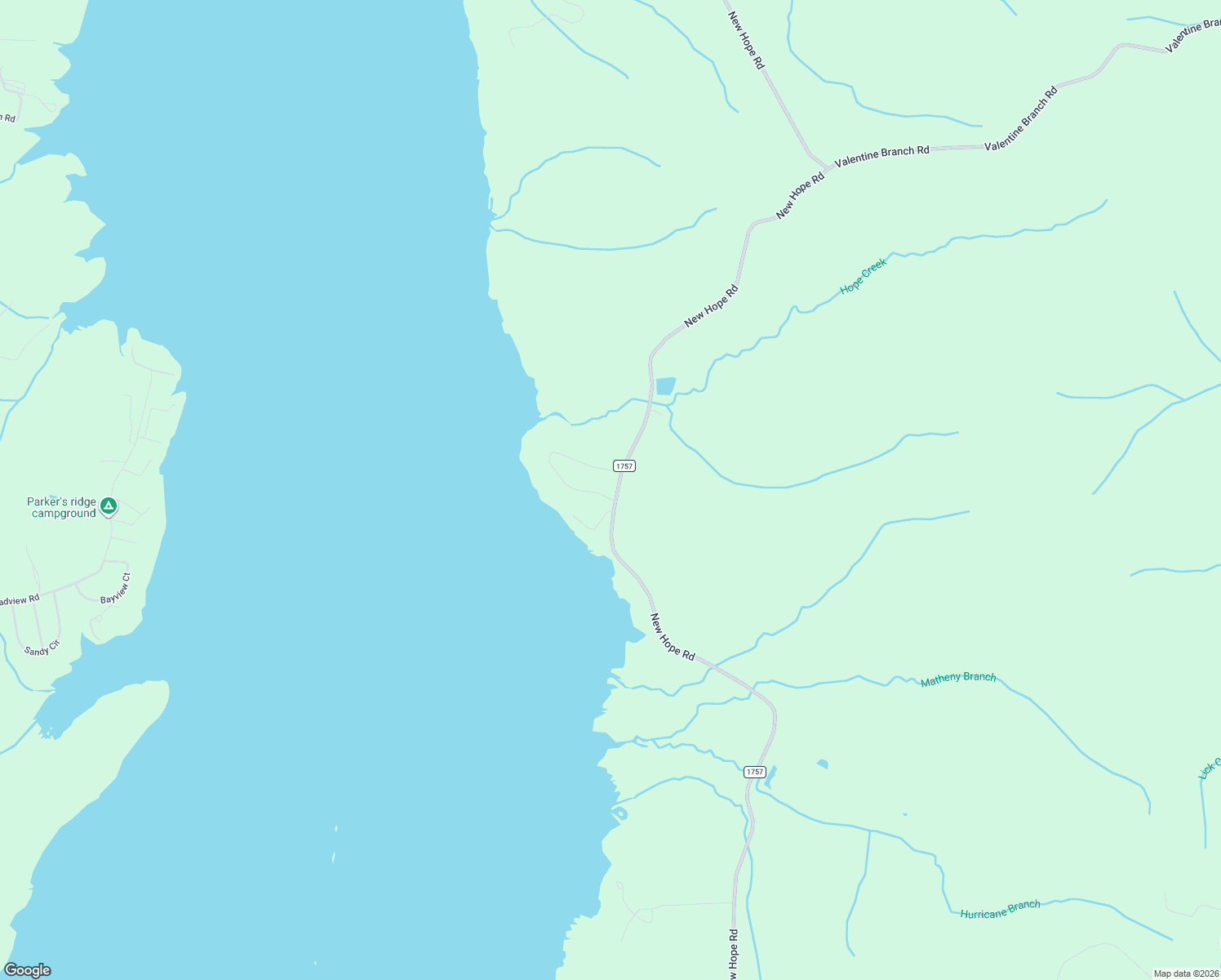 map of restaurants, bars, coffee shops, grocery stores, and more near 3871-4209 New Hope Road in Big Sandy