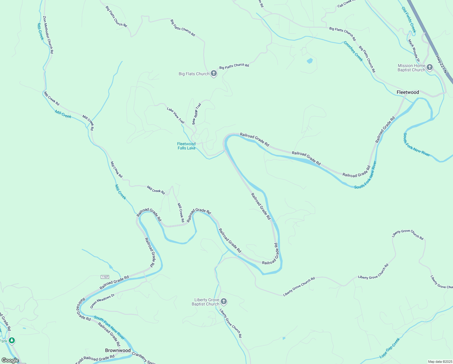 map of restaurants, bars, coffee shops, grocery stores, and more near 3354 Railroad Grade Road in Fleetwood