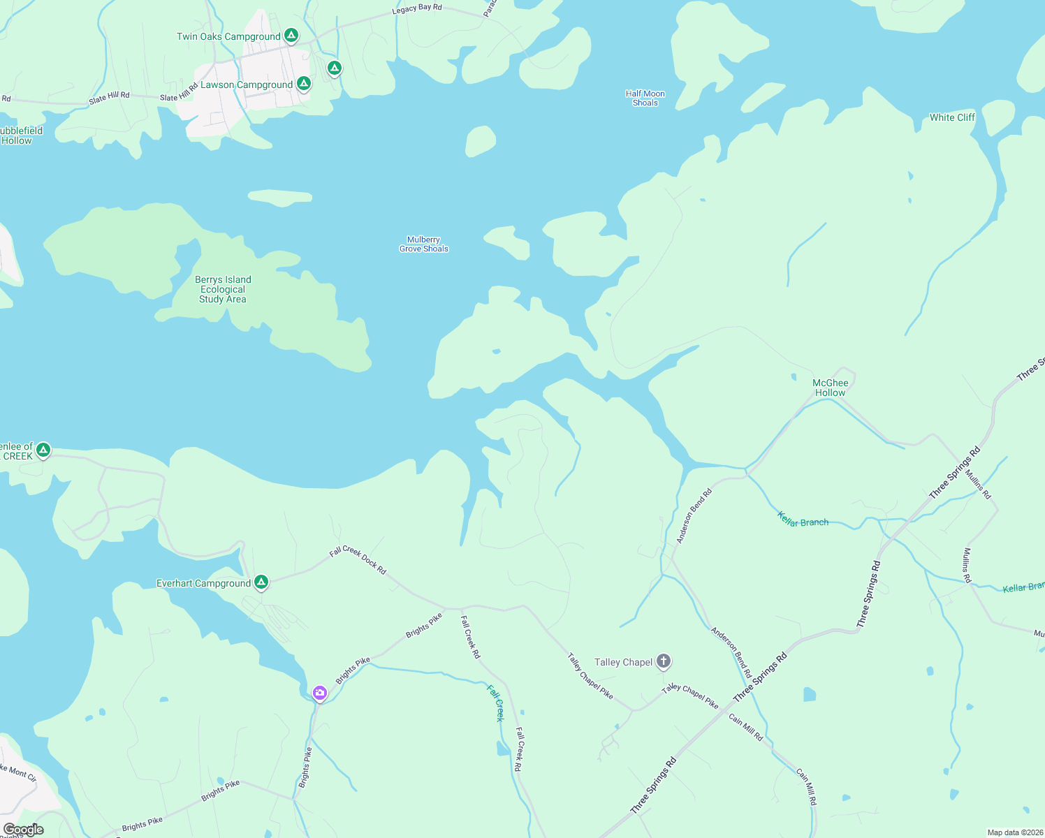 map of restaurants, bars, coffee shops, grocery stores, and more near 6376 Coves Edge Trail in Russellville