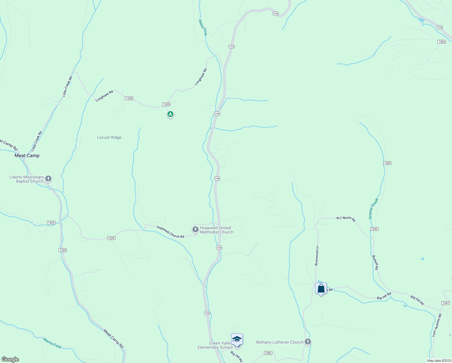 map of restaurants, bars, coffee shops, grocery stores, and more near 176 Natures Way in Boone