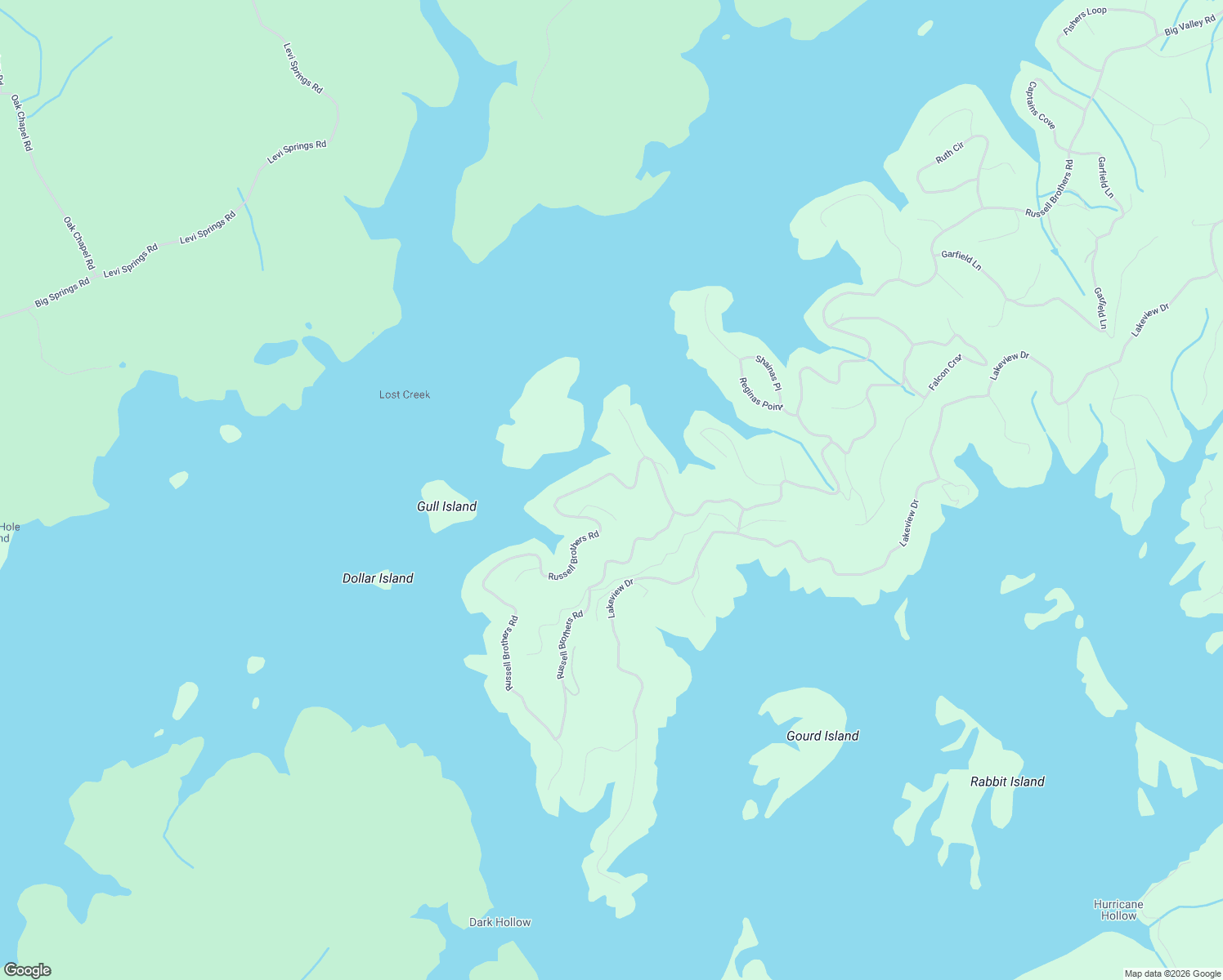 map of restaurants, bars, coffee shops, grocery stores, and more near 5831 Russell Bros Road in Sharps Chapel