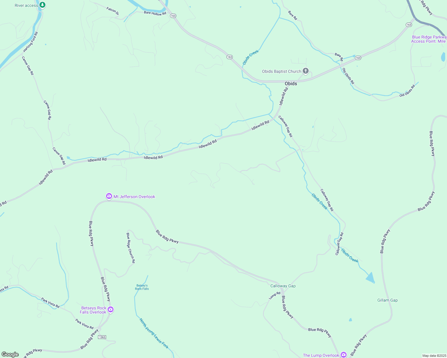 map of restaurants, bars, coffee shops, grocery stores, and more near 1085 Hidden Spring Road in West Jefferson