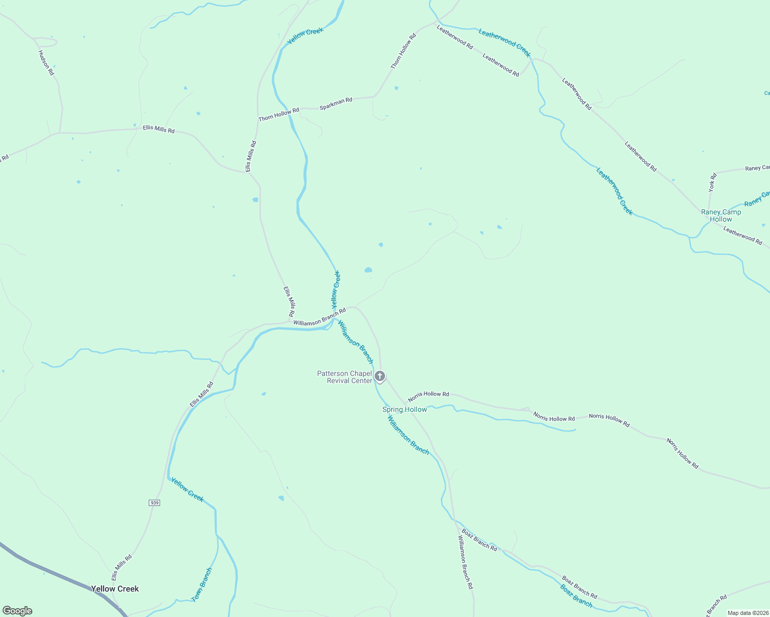 map of restaurants, bars, coffee shops, grocery stores, and more near 3848 Williamson Branch Road in Vanleer