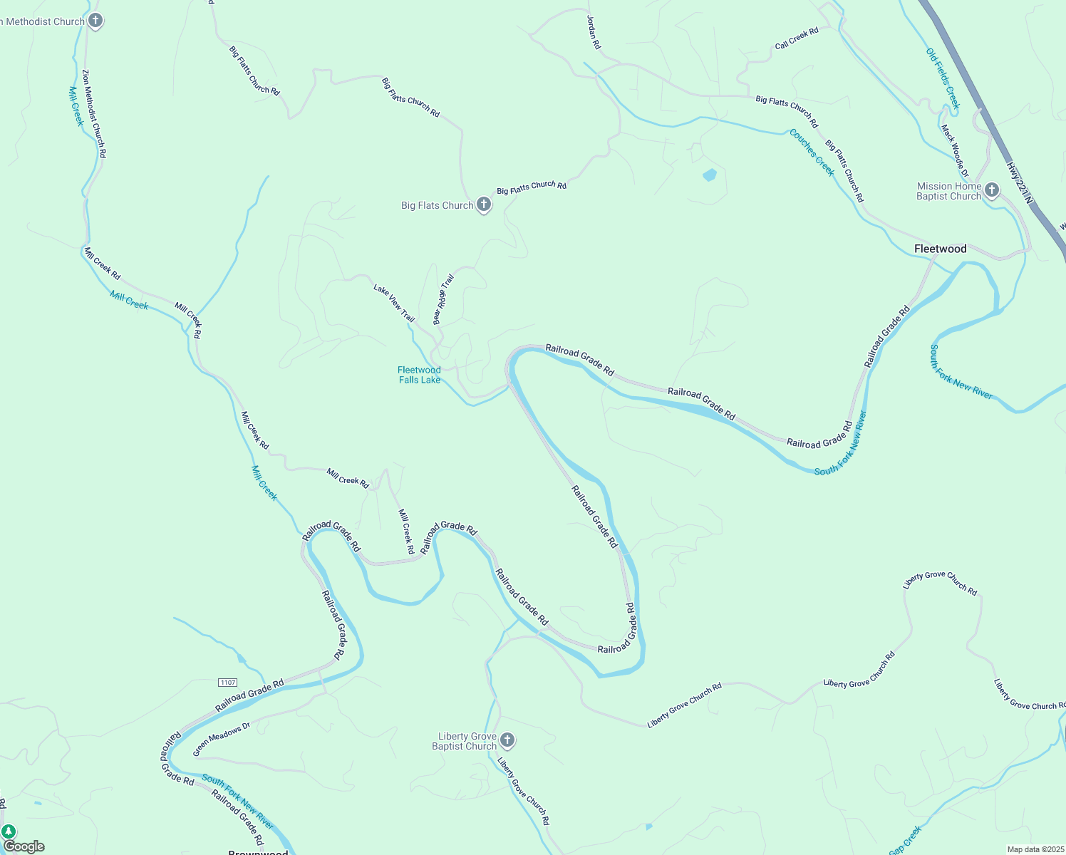 map of restaurants, bars, coffee shops, grocery stores, and more near 3354 Railroad Grade Road in Fleetwood