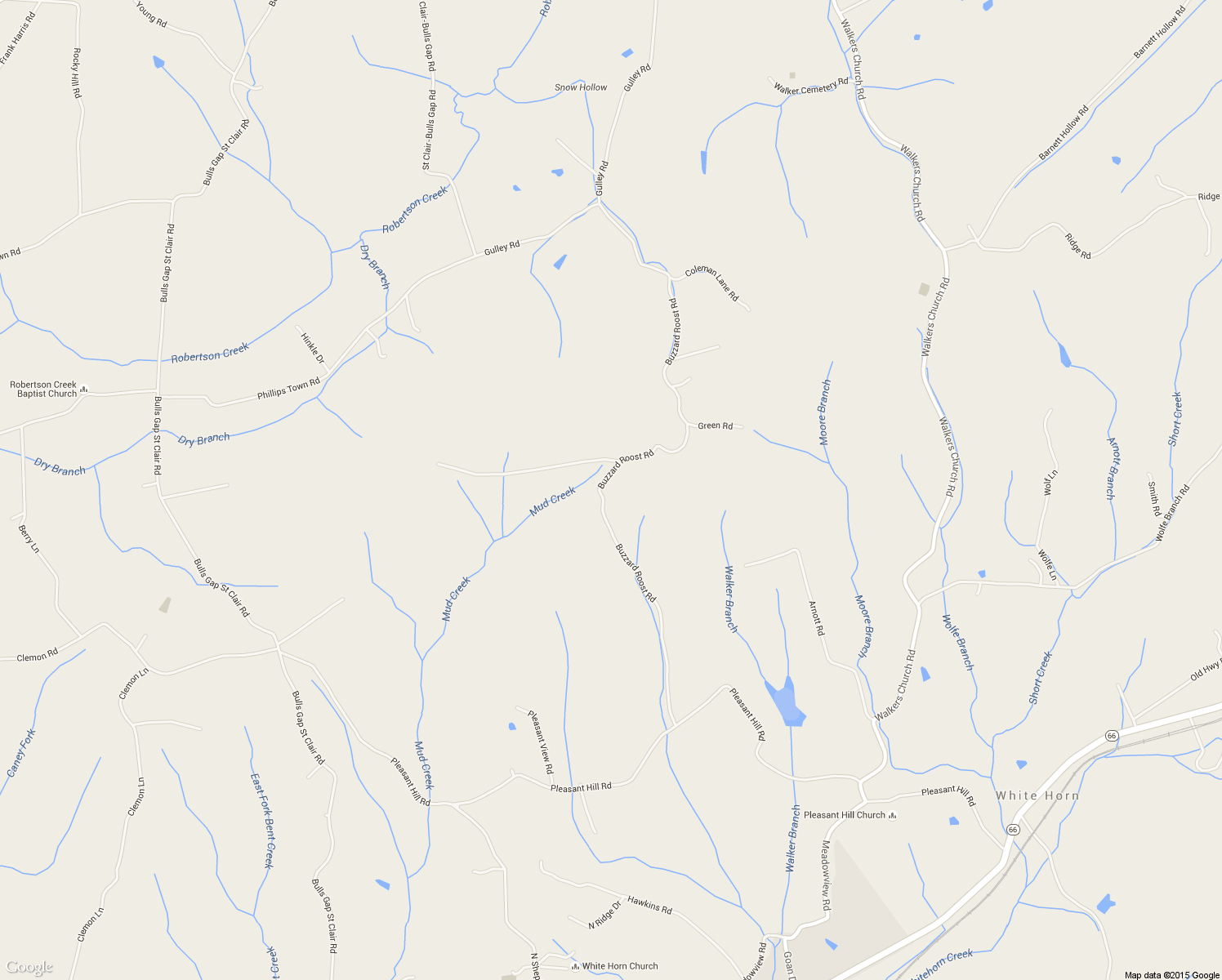 map of restaurants, bars, coffee shops, grocery stores, and more near 284 Buzzard Roost Rd in Bulls Gap