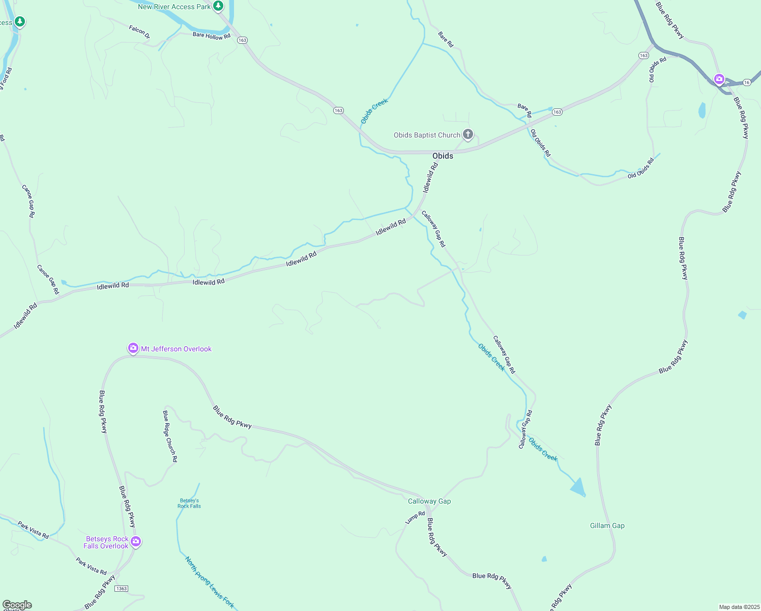 map of restaurants, bars, coffee shops, grocery stores, and more near 657 Hidden Spring Road in West Jefferson