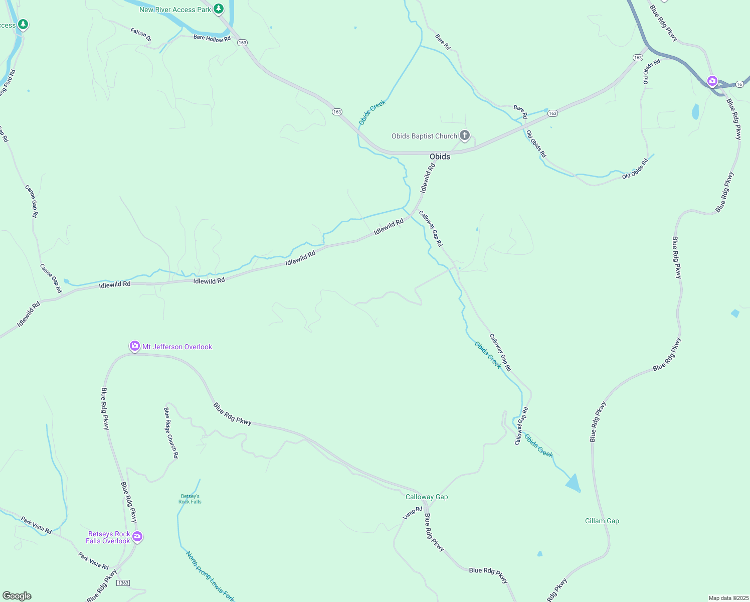 map of restaurants, bars, coffee shops, grocery stores, and more near 657 Hidden Spring Road in West Jefferson