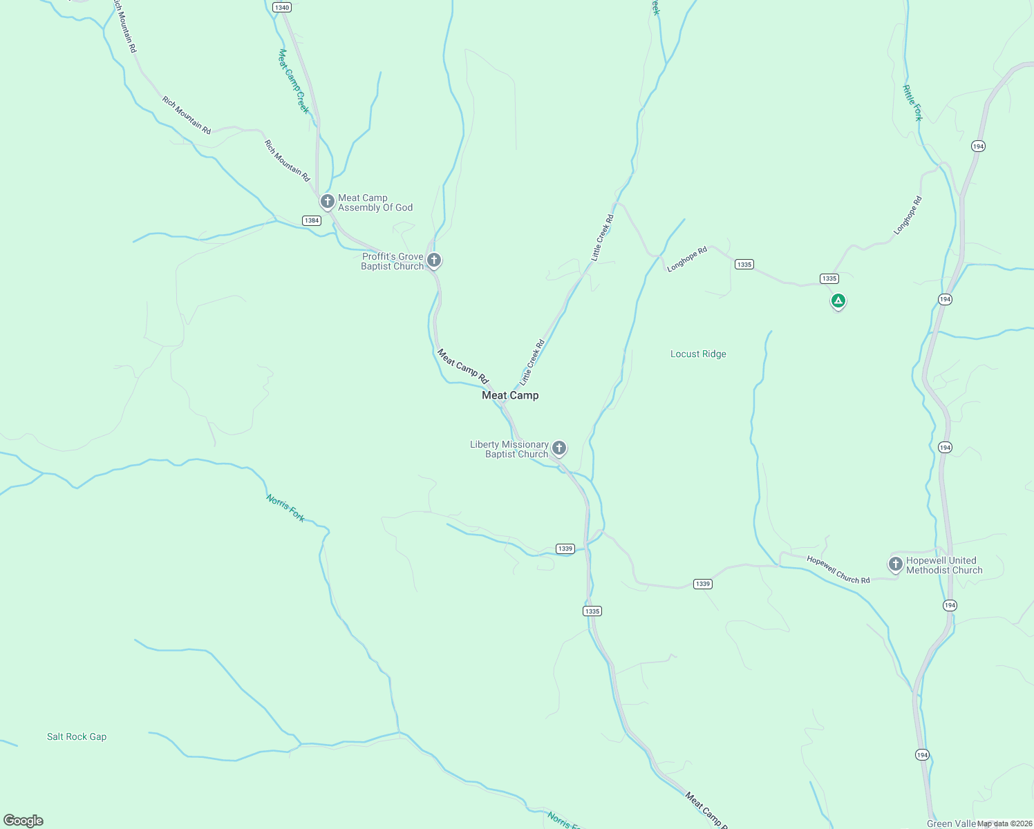 map of restaurants, bars, coffee shops, grocery stores, and more near 2549-2577 Meat Camp Road in Boone