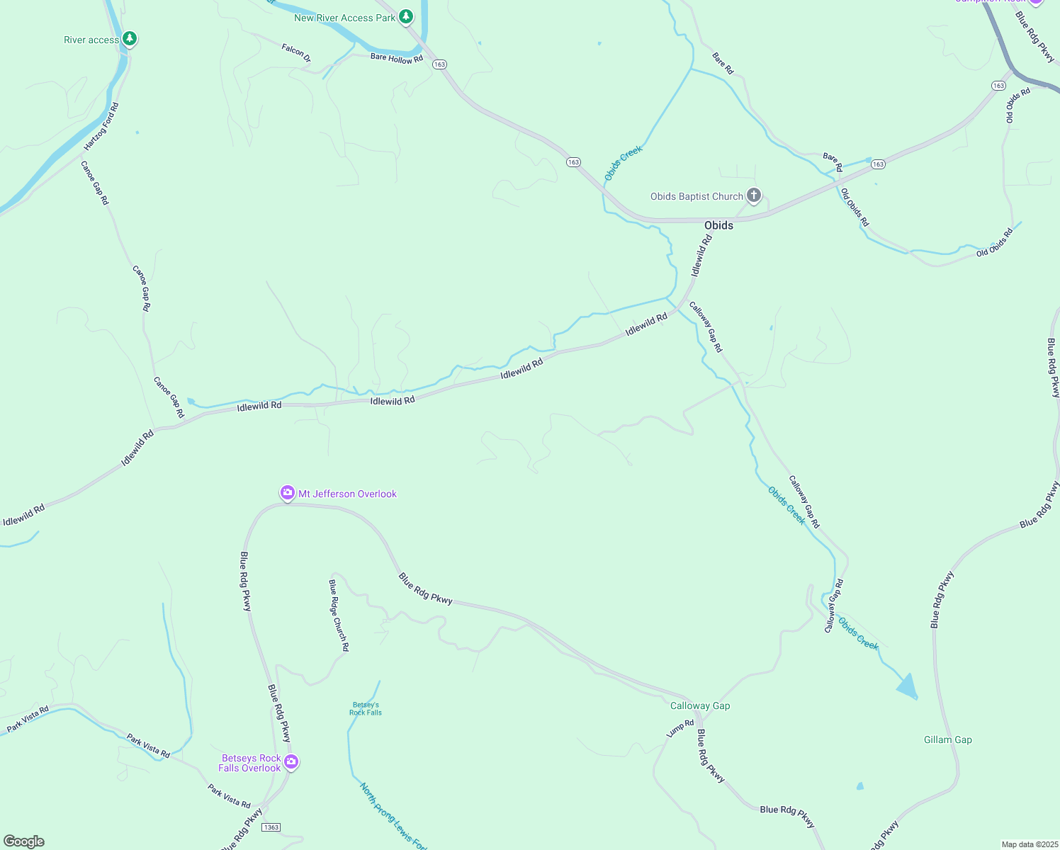 map of restaurants, bars, coffee shops, grocery stores, and more near 952 Hidden Spring Road in West Jefferson