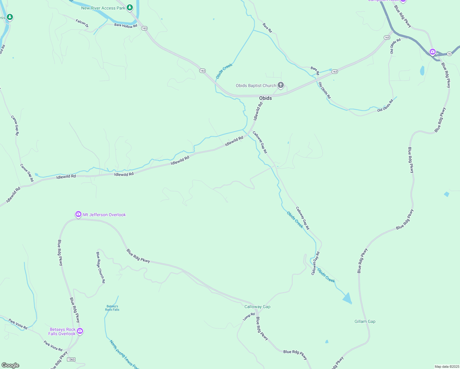 map of restaurants, bars, coffee shops, grocery stores, and more near 668 Hidden Spring Road in West Jefferson
