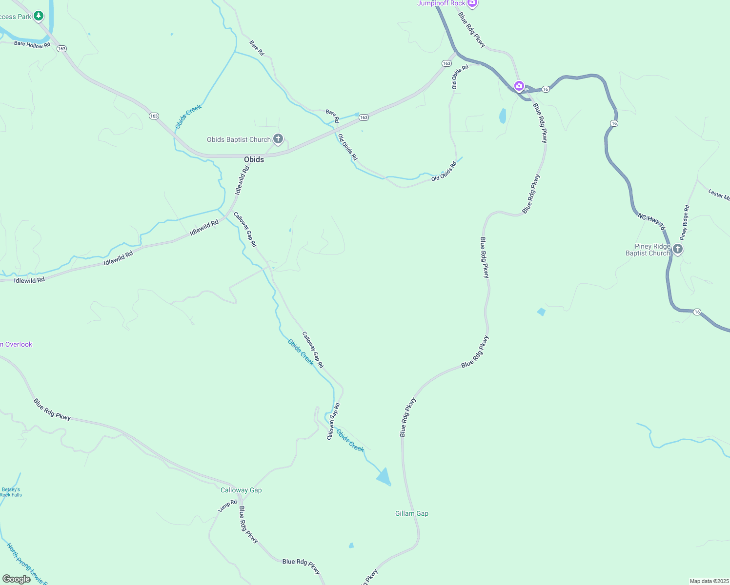 map of restaurants, bars, coffee shops, grocery stores, and more near 655 Calloway Gap Road in West Jefferson