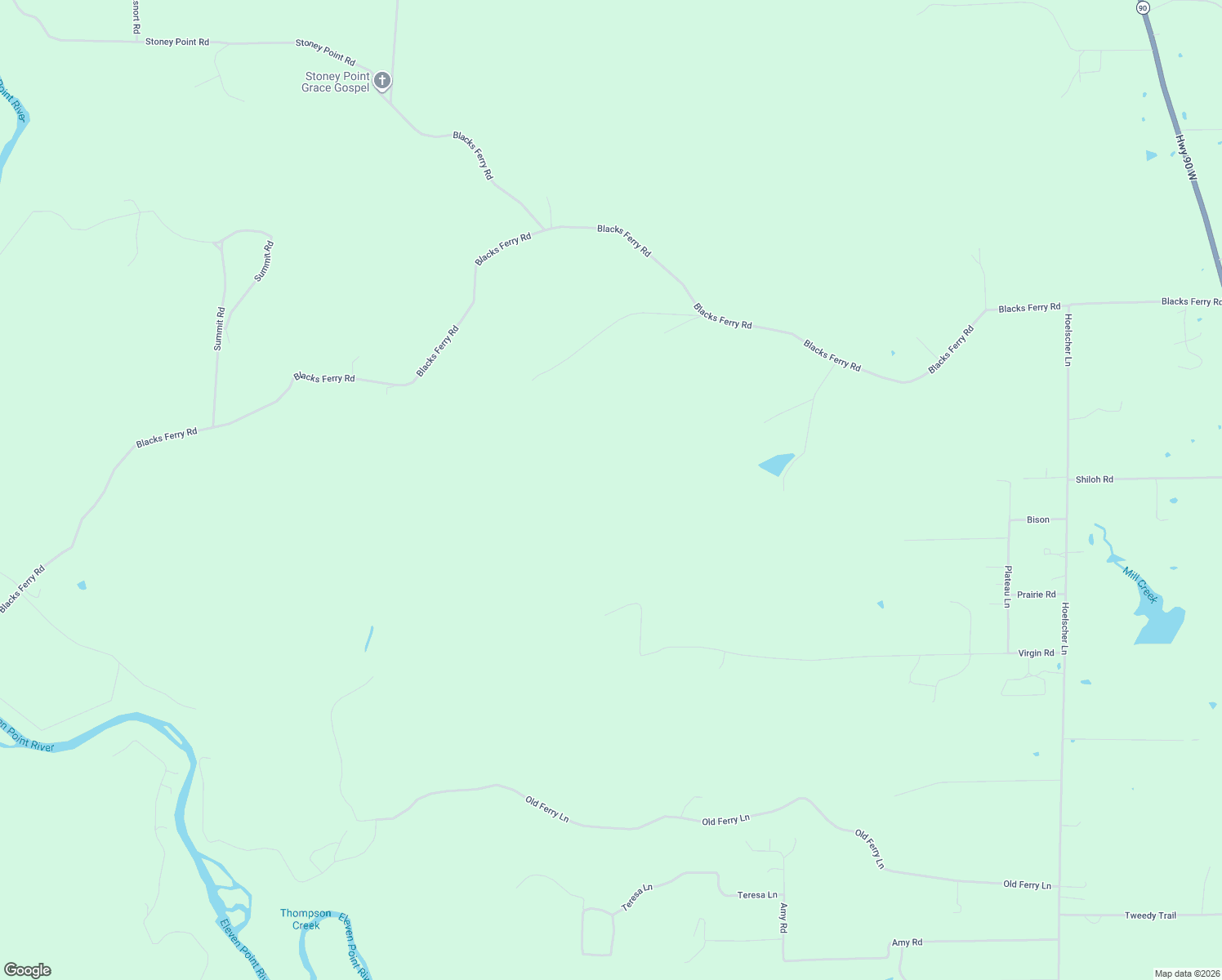 map of restaurants, bars, coffee shops, grocery stores, and more near in Pocahontas