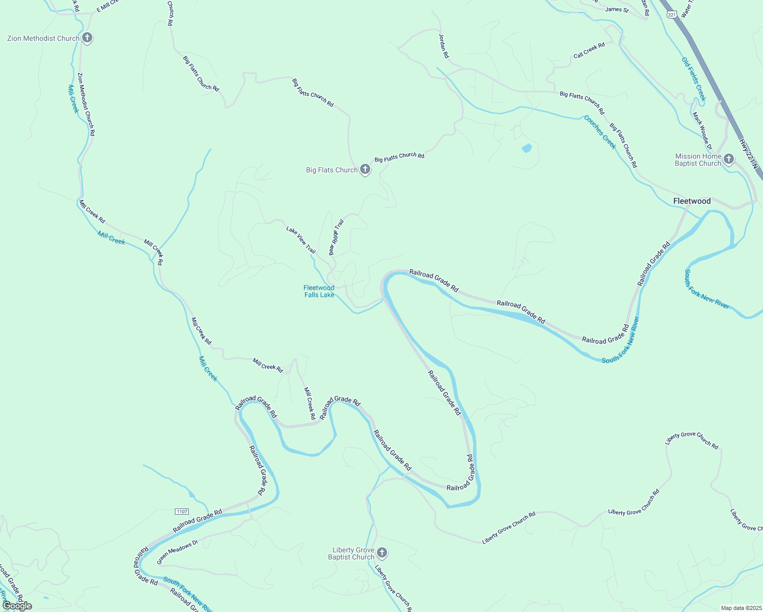 map of restaurants, bars, coffee shops, grocery stores, and more near 3108 Railroad Grade Road in Fleetwood