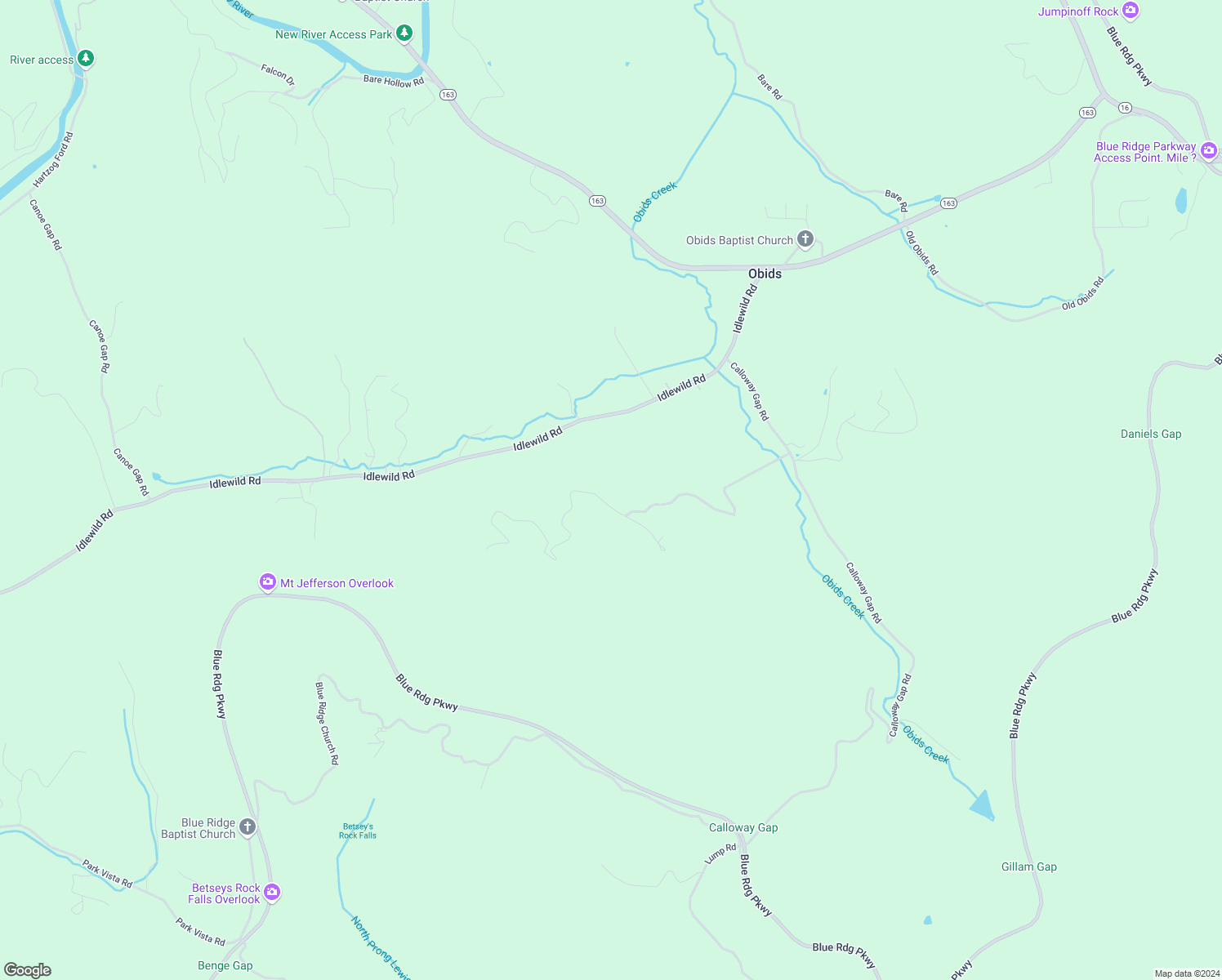 map of restaurants, bars, coffee shops, grocery stores, and more near 834 Hidden Spring Road in West Jefferson