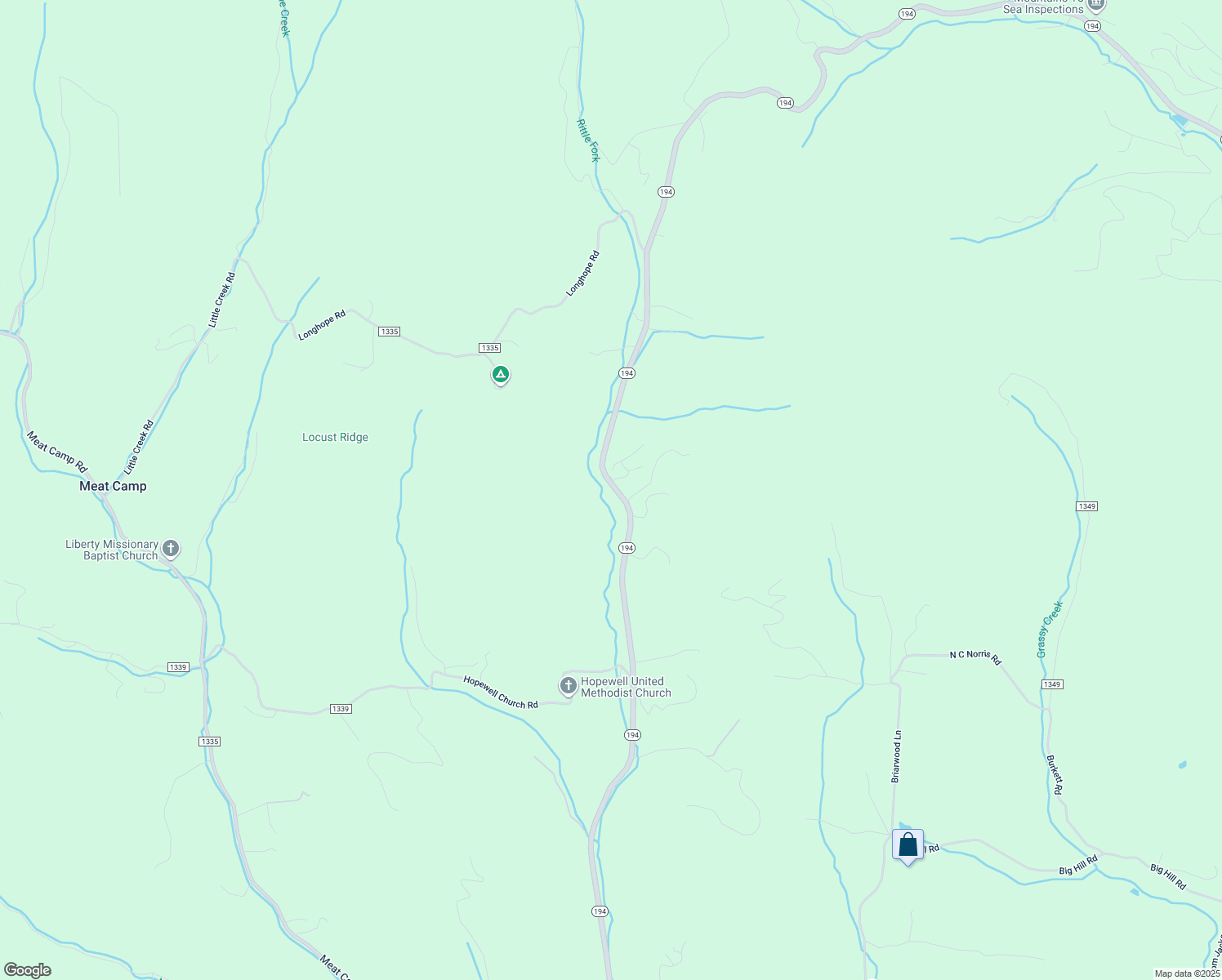 map of restaurants, bars, coffee shops, grocery stores, and more near 6873 North Carolina 194 in Boone