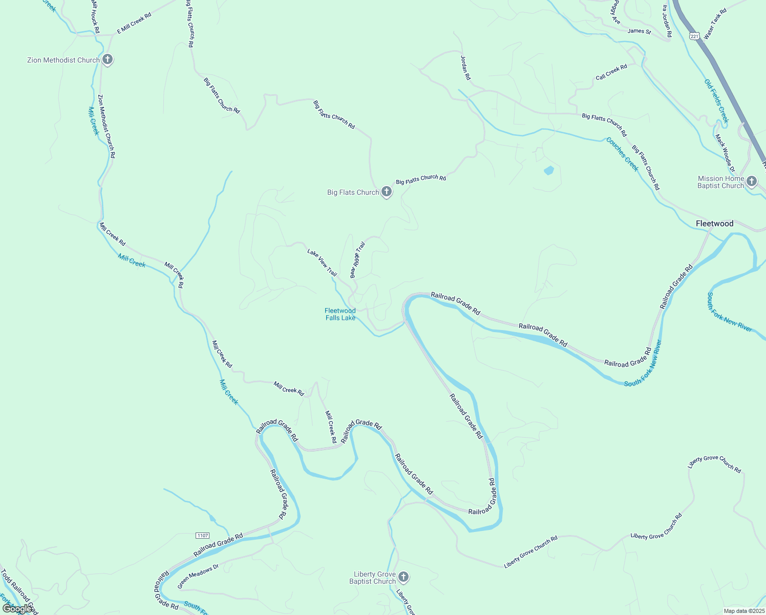 map of restaurants, bars, coffee shops, grocery stores, and more near 140 Valley View Trail in Fleetwood