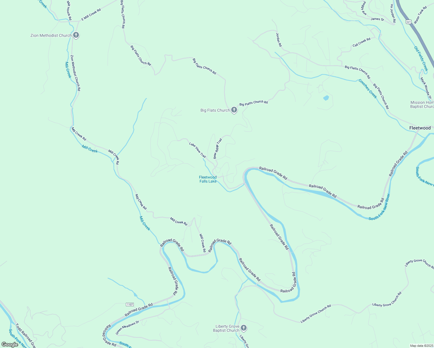 map of restaurants, bars, coffee shops, grocery stores, and more near 417 Lake View Trail in Fleetwood