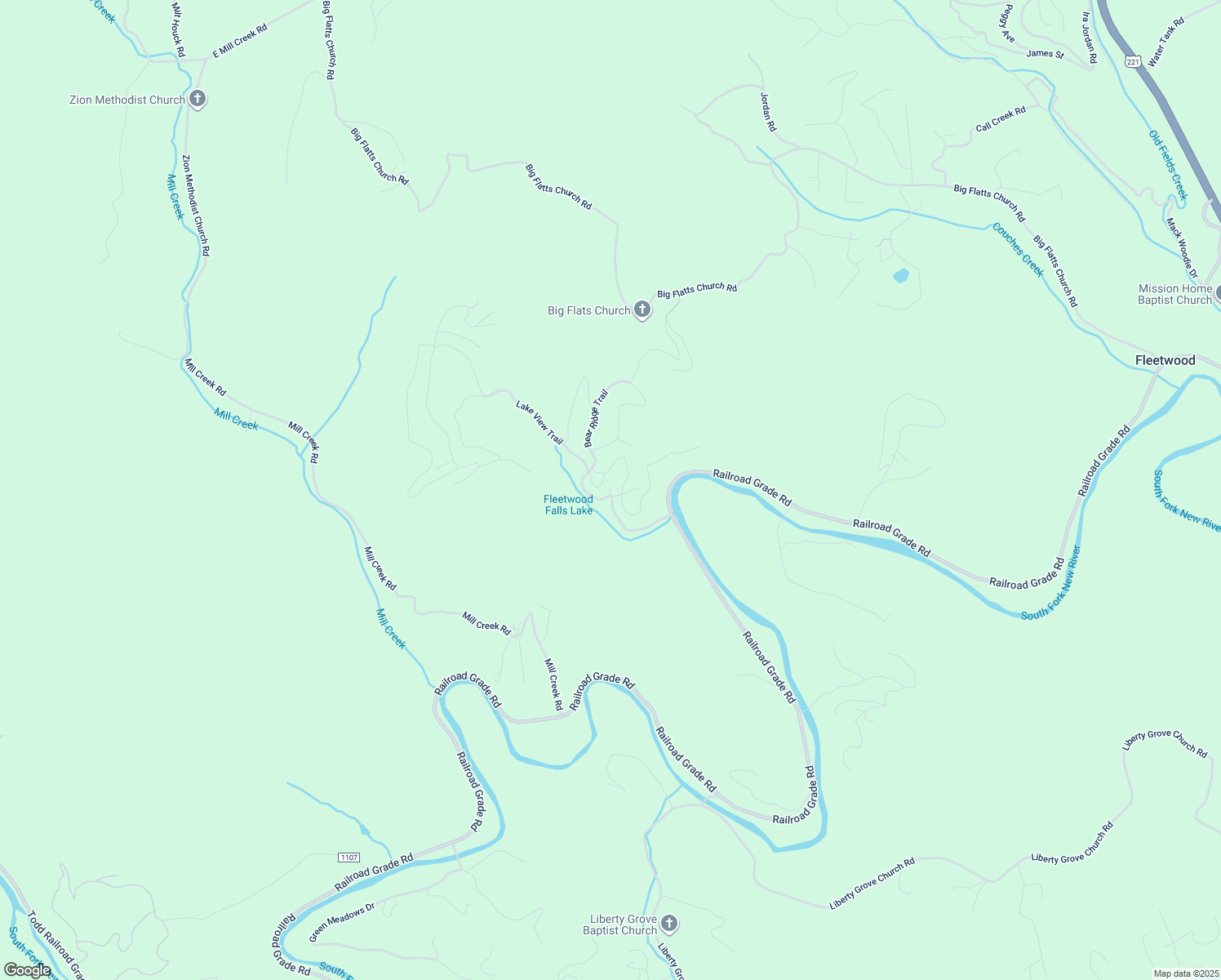 map of restaurants, bars, coffee shops, grocery stores, and more near 135 Lake View Trail in Fleetwood