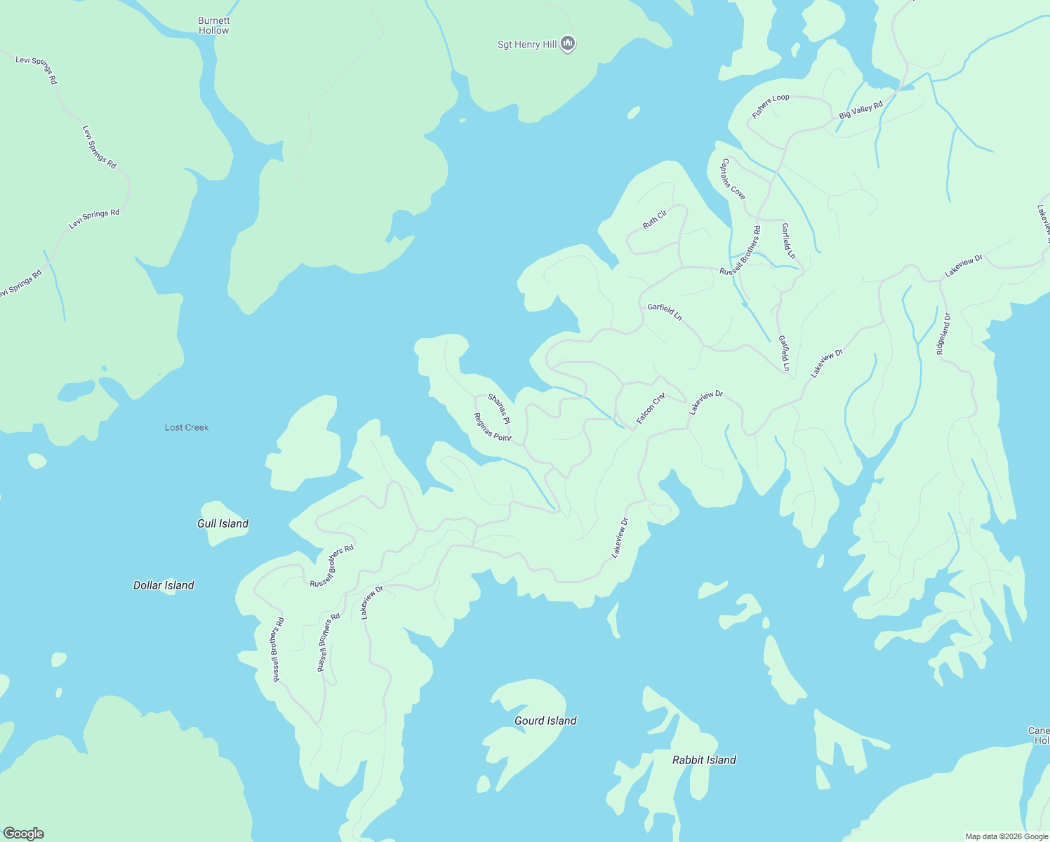 map of restaurants, bars, coffee shops, grocery stores, and more near 2444 Russell Bros Road in Sharps Chapel