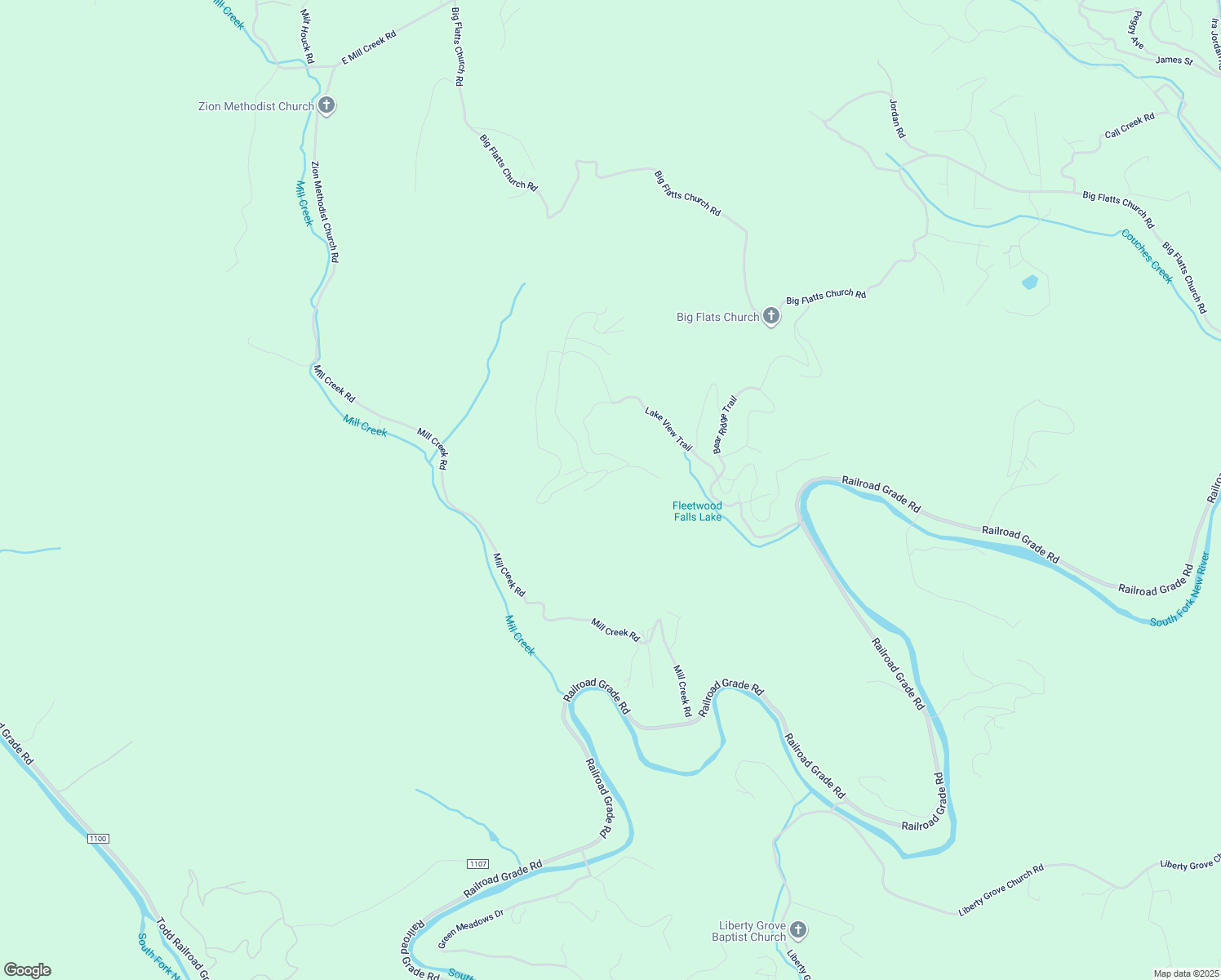 map of restaurants, bars, coffee shops, grocery stores, and more near 315 Turkey Knob Trail in Fleetwood
