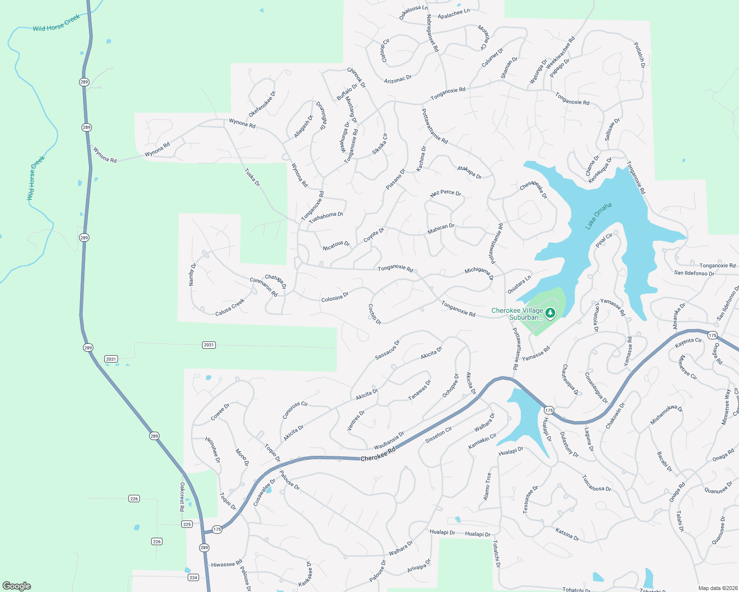 map of restaurants, bars, coffee shops, grocery stores, and more near Colonina Drive in Ash Flat