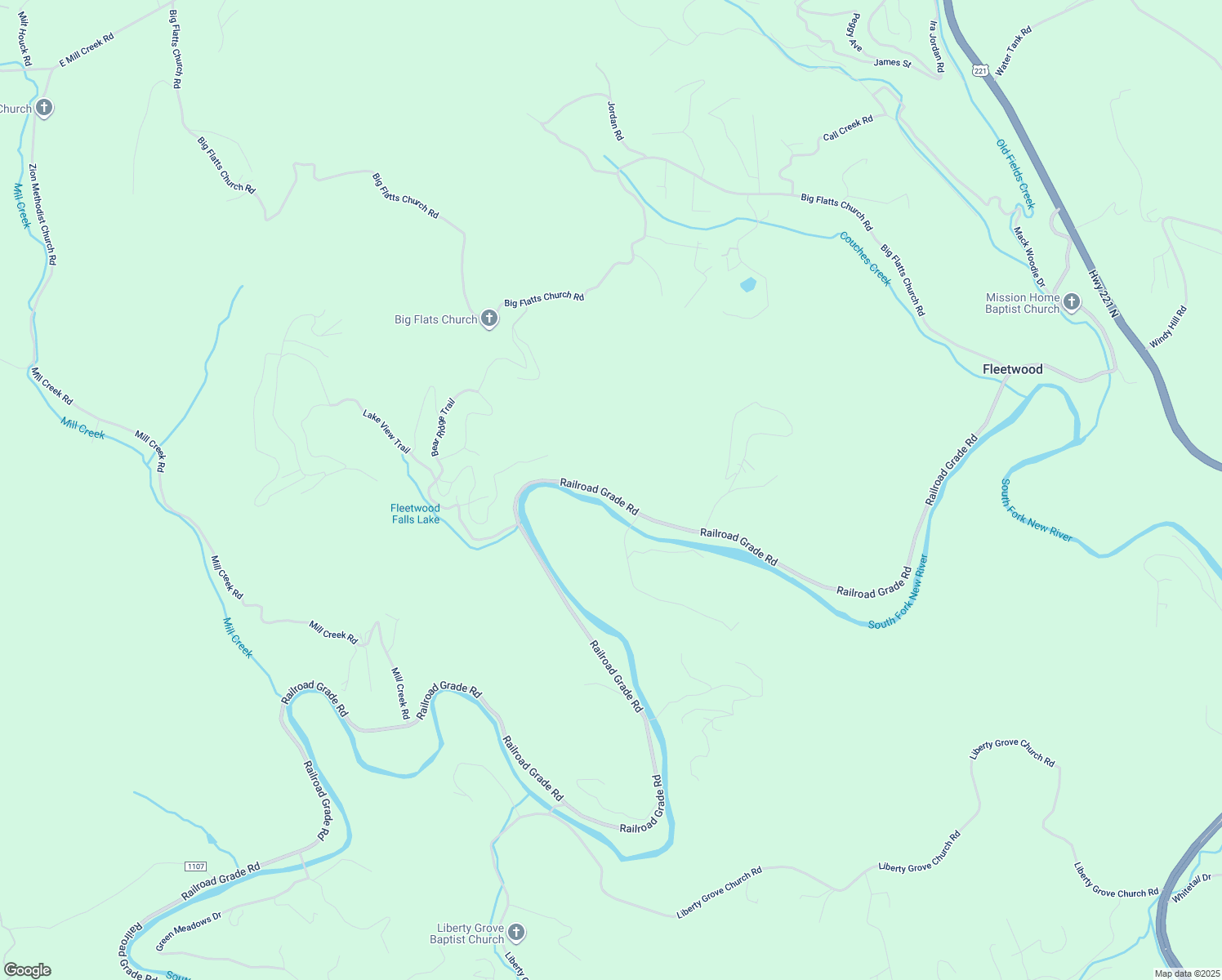 map of restaurants, bars, coffee shops, grocery stores, and more near 2716 Railroad Grade Road in Fleetwood