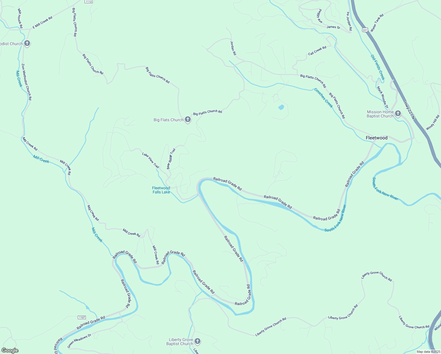 map of restaurants, bars, coffee shops, grocery stores, and more near 2800 Railroad Grade Road in Fleetwood