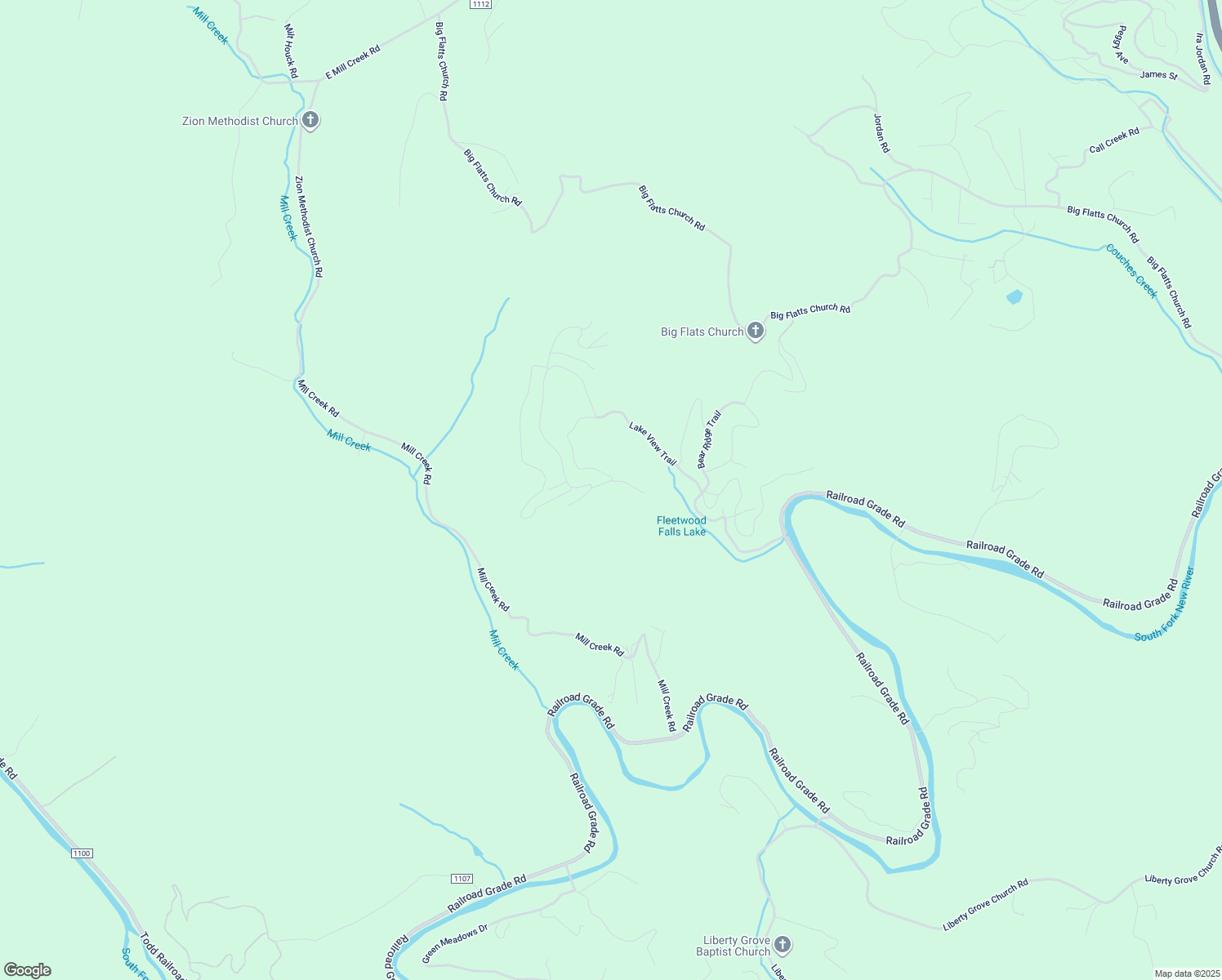 map of restaurants, bars, coffee shops, grocery stores, and more near 227 Turkey Knob Trail in Fleetwood