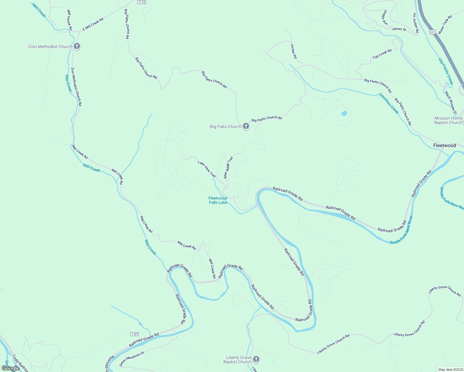 map of restaurants, bars, coffee shops, grocery stores, and more near 338 Lake View Trail in Fleetwood
