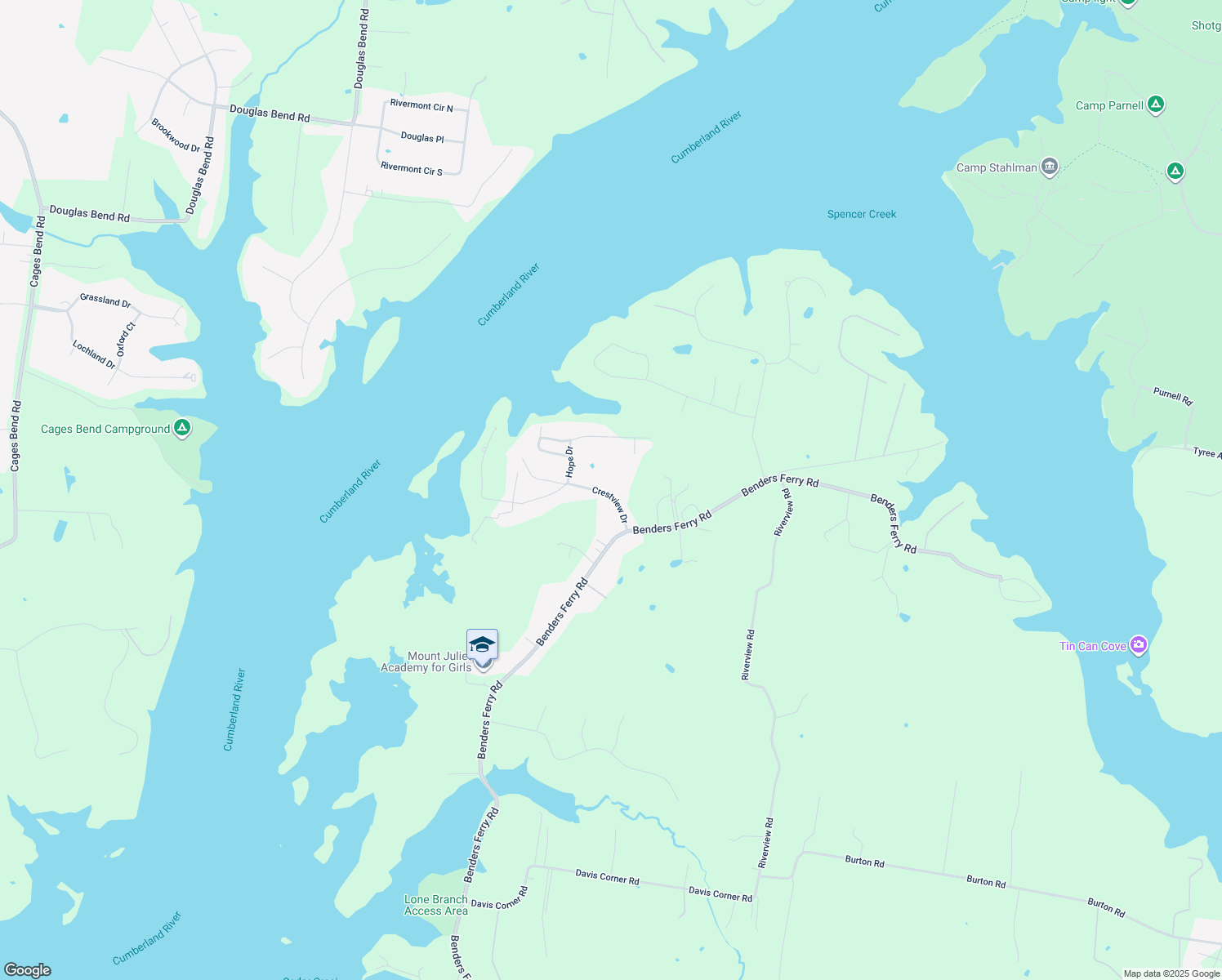 map of restaurants, bars, coffee shops, grocery stores, and more near 128 Crestview Drive in Mount Juliet