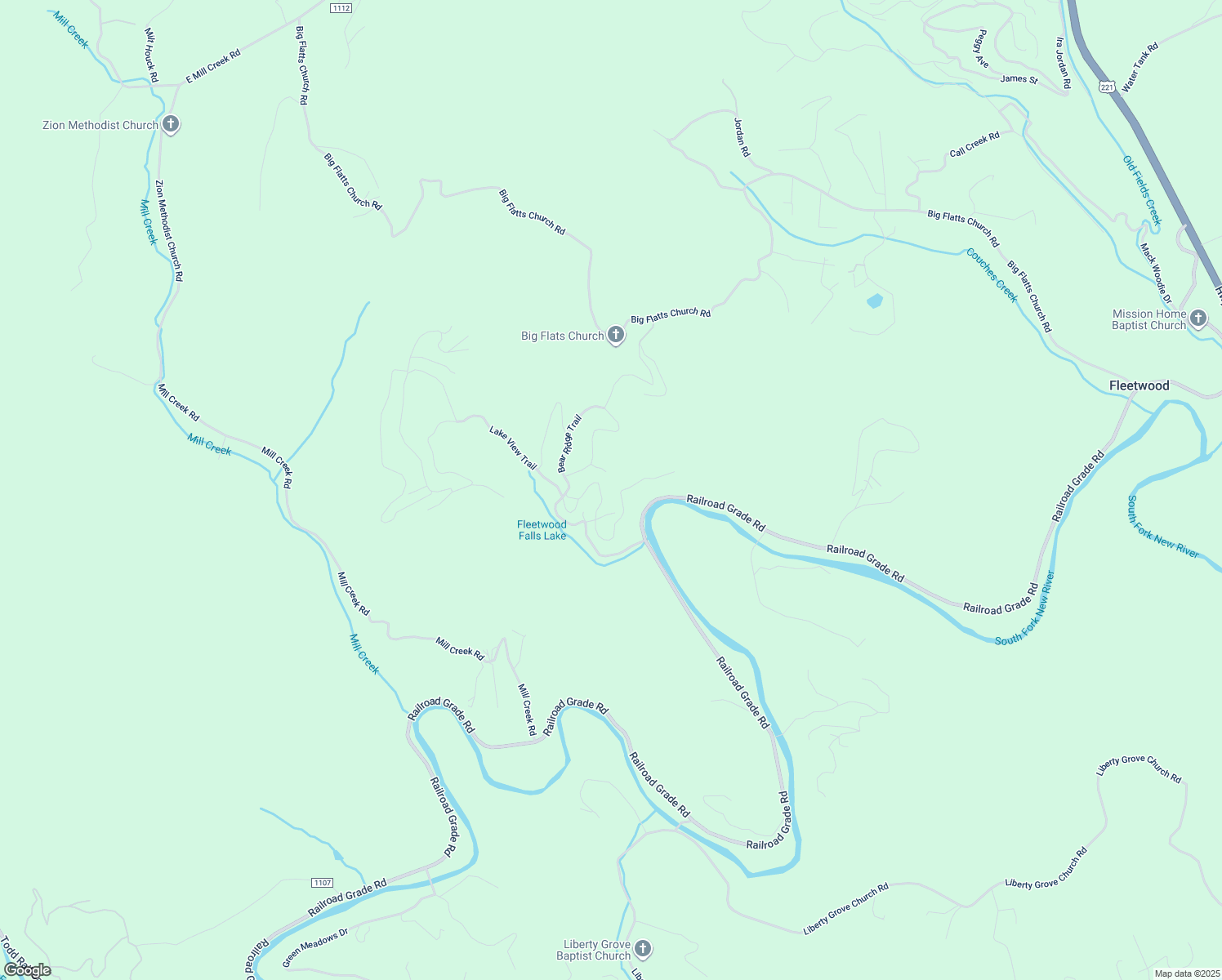 map of restaurants, bars, coffee shops, grocery stores, and more near 192 Lake View Trail in Fleetwood