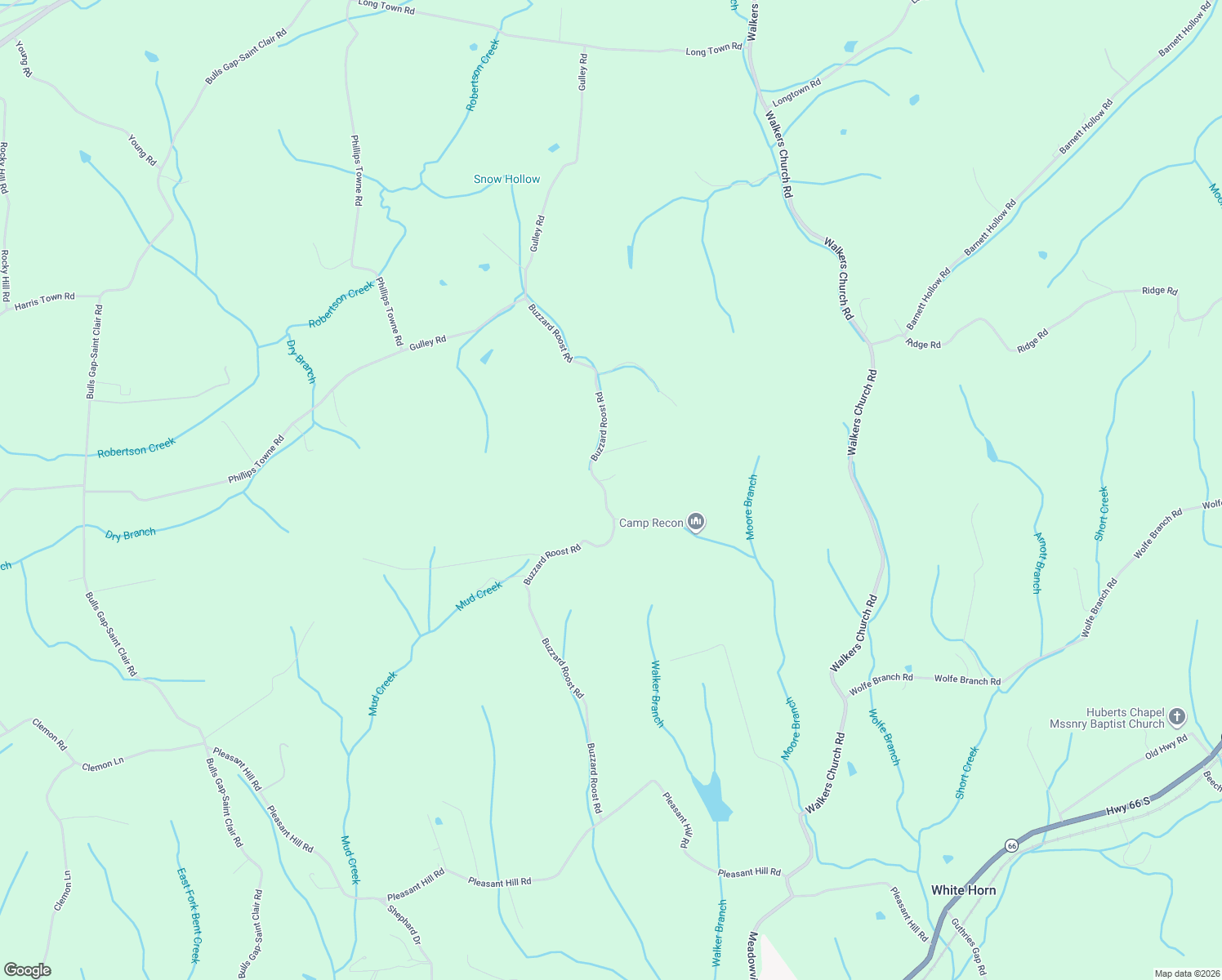 map of restaurants, bars, coffee shops, grocery stores, and more near 424 Buzzard Roost Rd in Bulls Gap