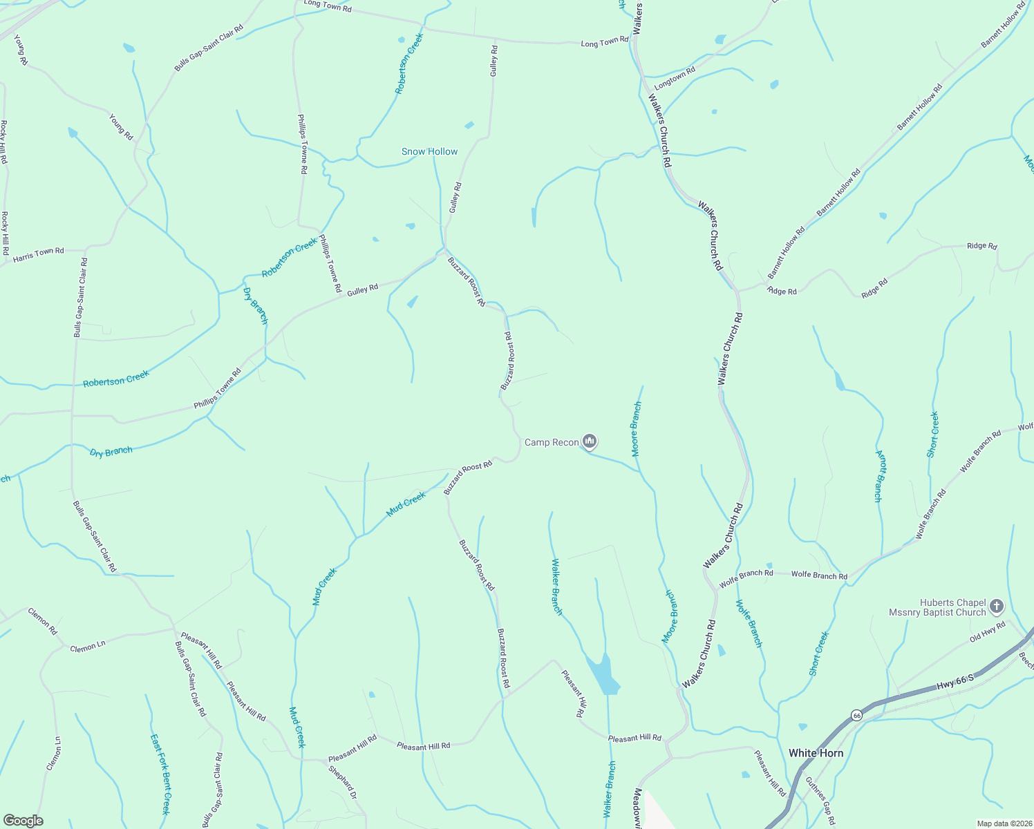 map of restaurants, bars, coffee shops, grocery stores, and more near 424 Buzzard Roost Rd in Bulls Gap