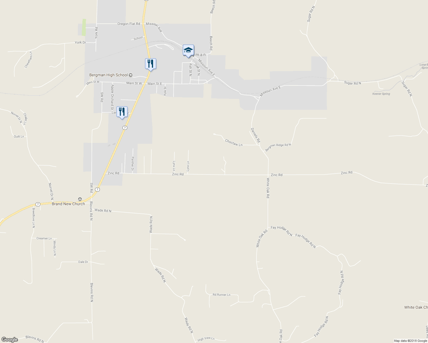 map of restaurants, bars, coffee shops, grocery stores, and more near 893 Zinc Road in Harrison