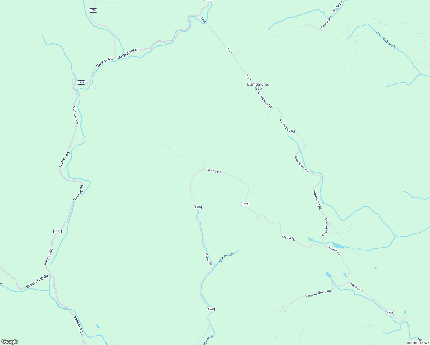 map of restaurants, bars, coffee shops, grocery stores, and more near 6017 Mertie Road in Millers Creek