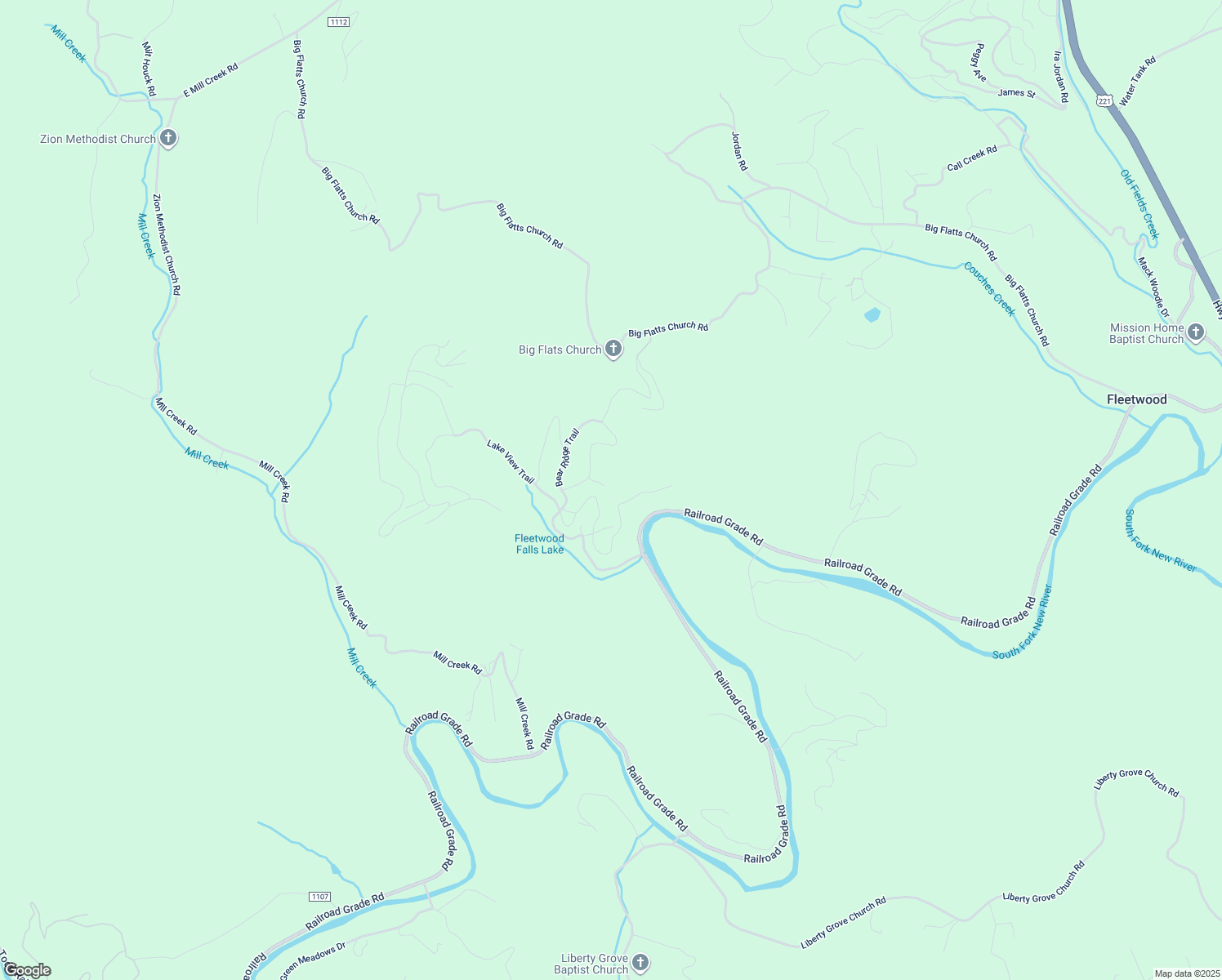 map of restaurants, bars, coffee shops, grocery stores, and more near 260 Lake View Trail in Fleetwood