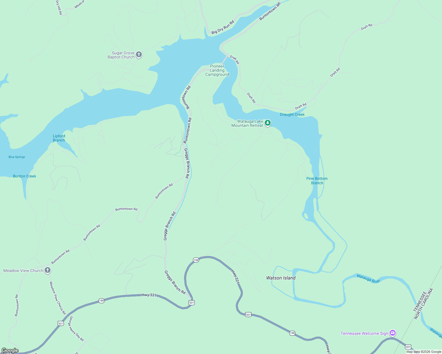 map of restaurants, bars, coffee shops, grocery stores, and more near 594 Green Road in Butler