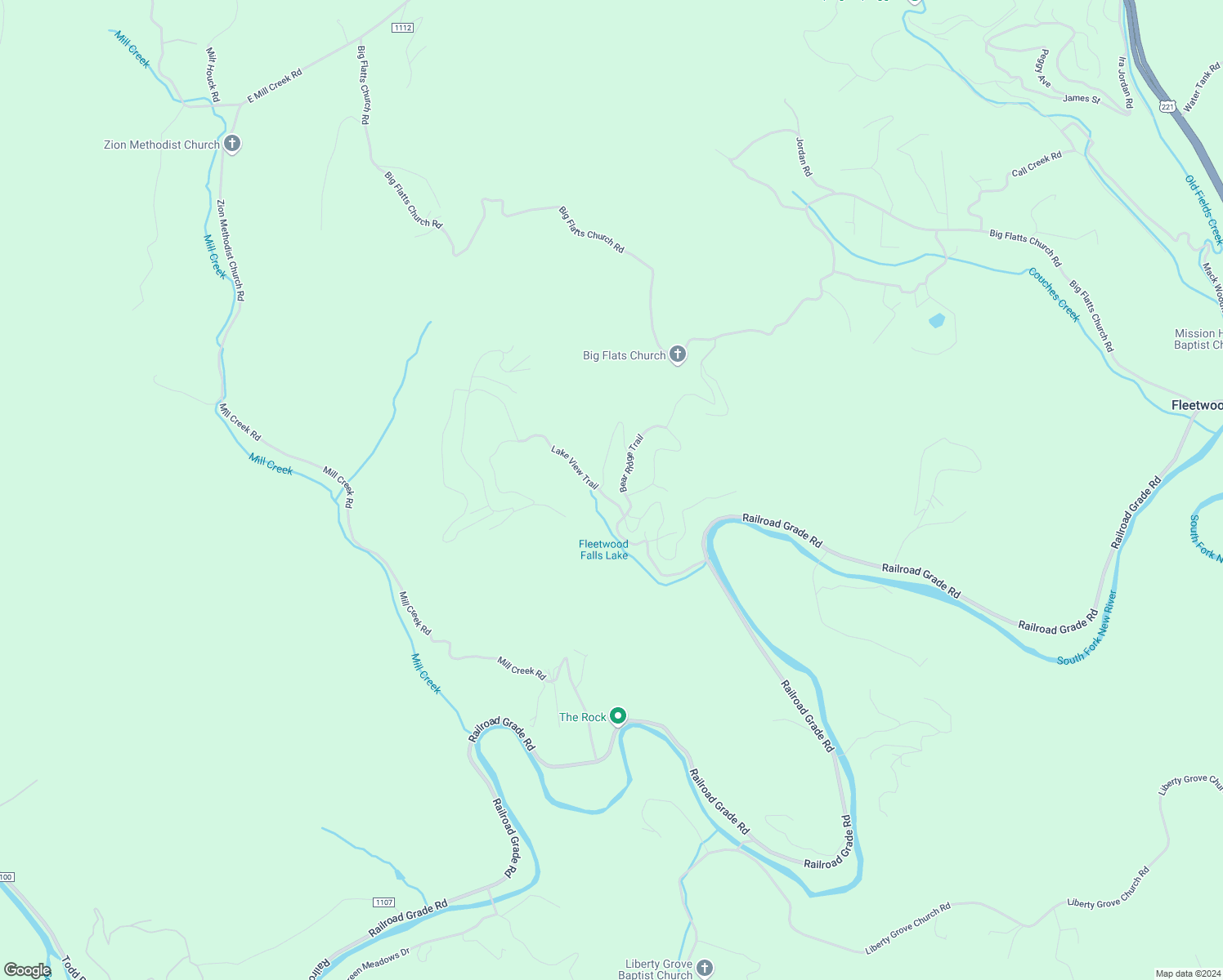 map of restaurants, bars, coffee shops, grocery stores, and more near 415 Doe Run Trail in Fleetwood