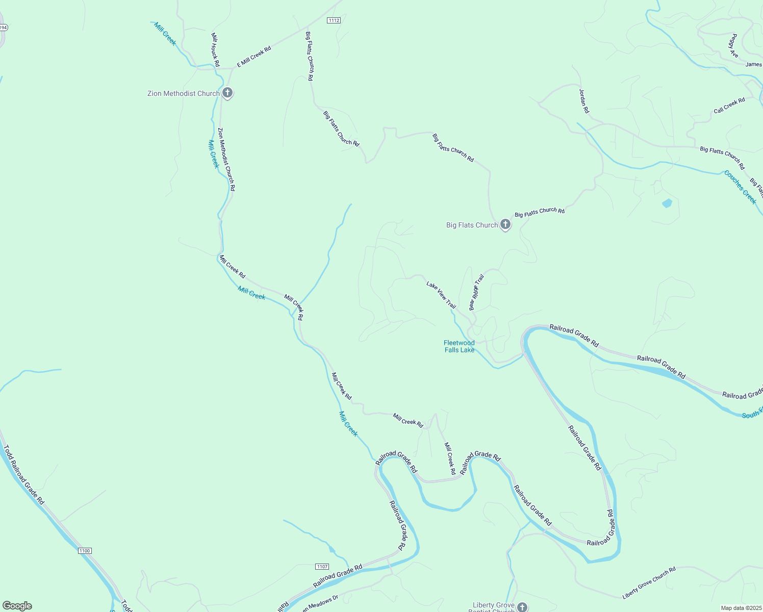 map of restaurants, bars, coffee shops, grocery stores, and more near 428 Eagle Nest Lane in Fleetwood