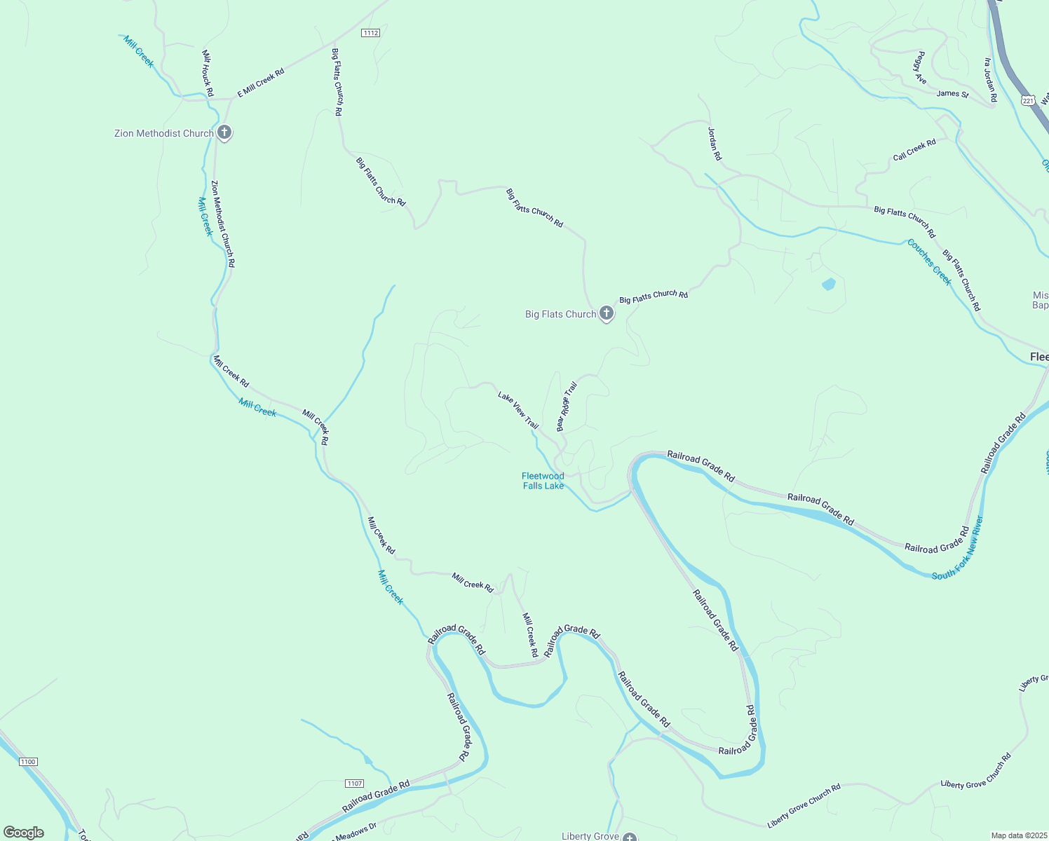 map of restaurants, bars, coffee shops, grocery stores, and more near 679 Lake View Trail in Fleetwood