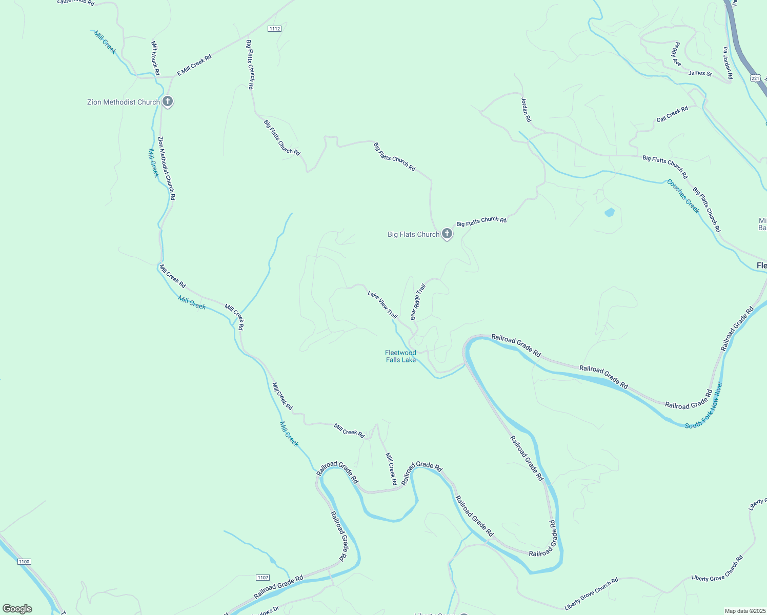 map of restaurants, bars, coffee shops, grocery stores, and more near 693 Lake View Trail in Fleetwood