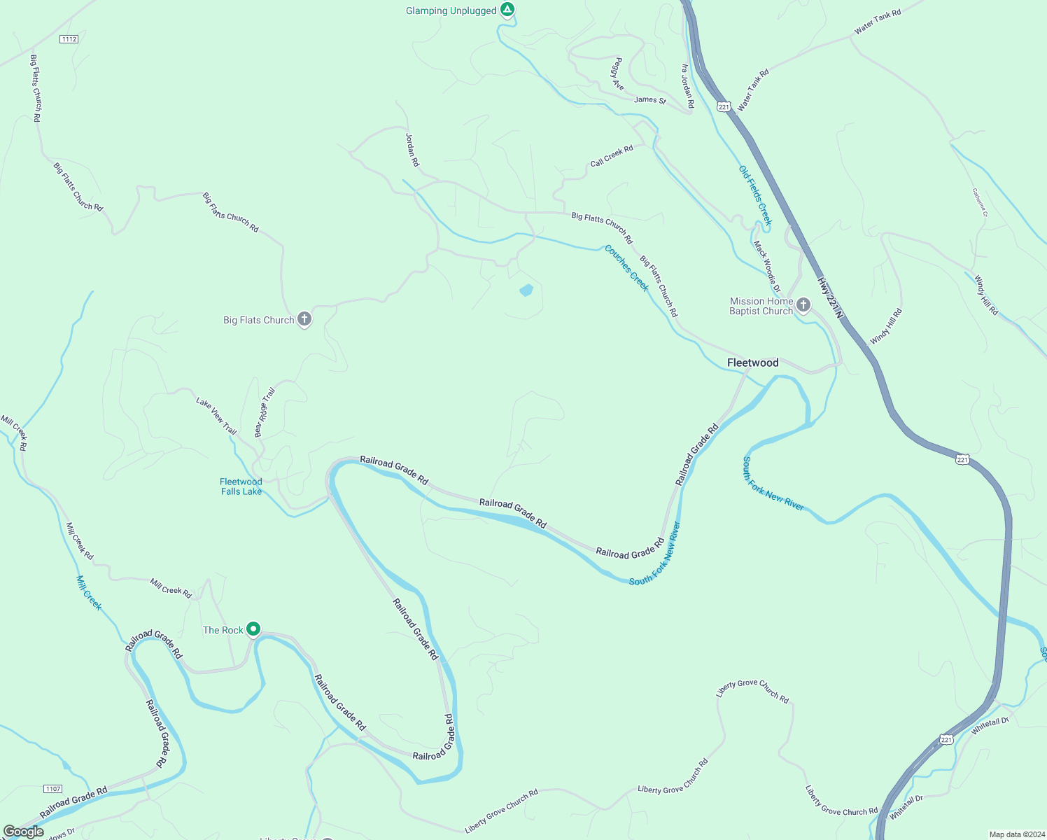 map of restaurants, bars, coffee shops, grocery stores, and more near 825 River Ridge Road in Fleetwood